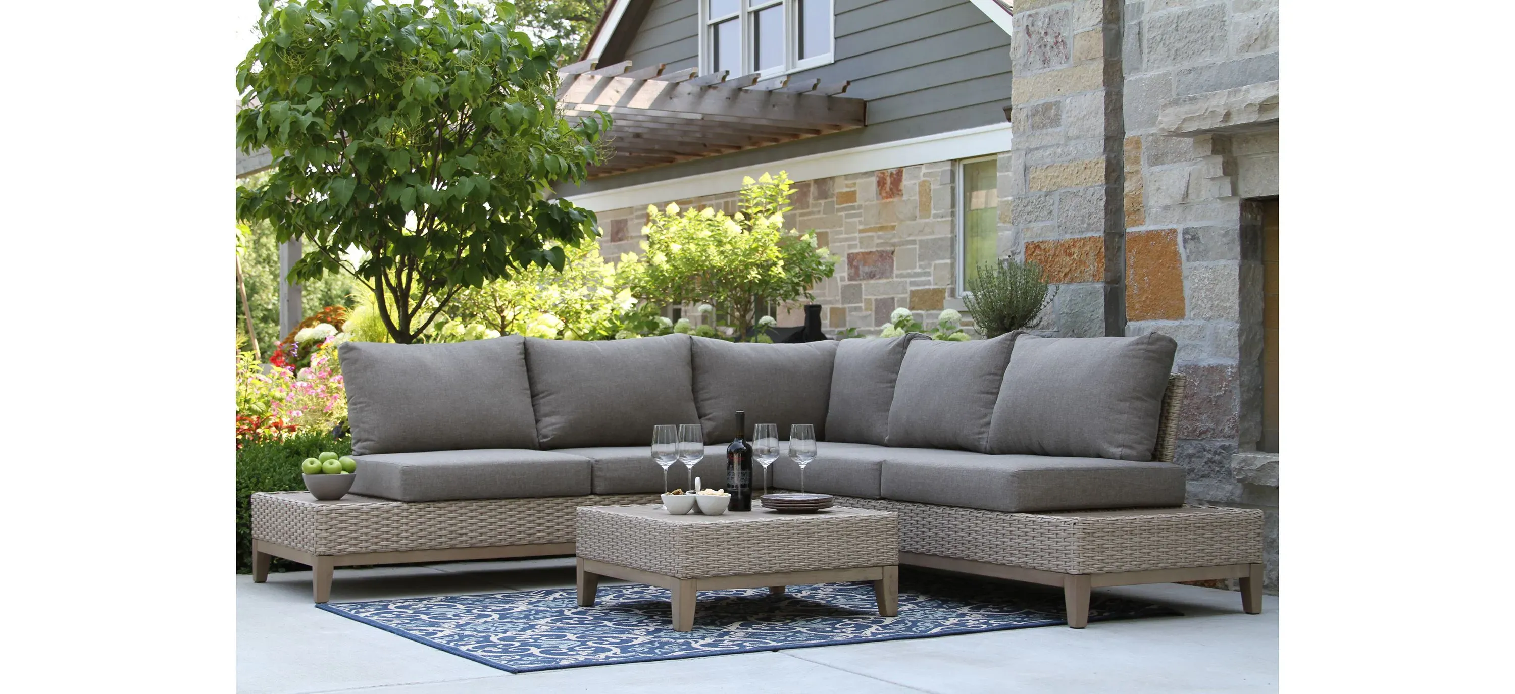Raymour and flanigan outdoor sectional discount