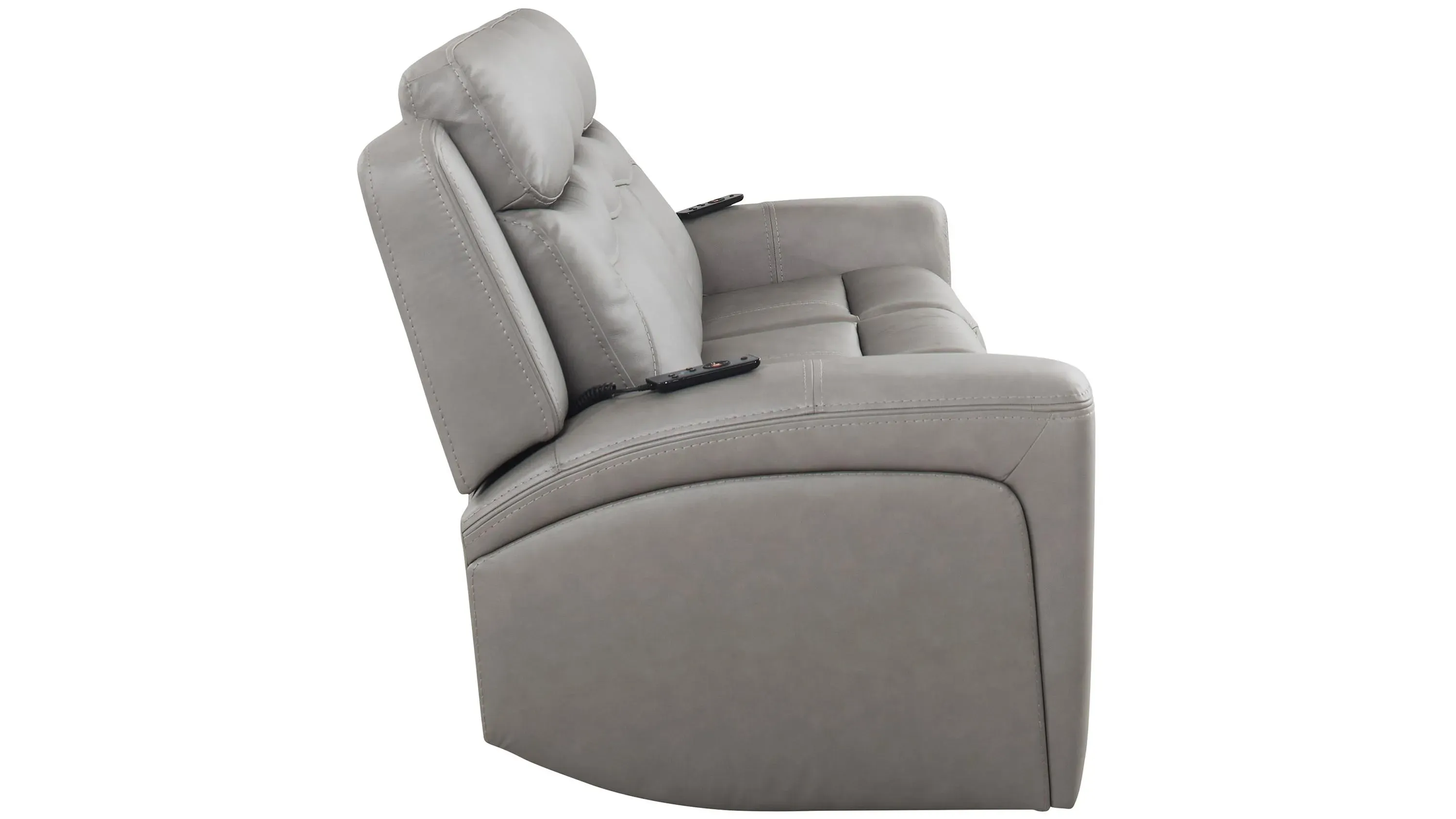 Morgenthal Power Sofa w/Power Headrest, Lumbar, Heat and Massage