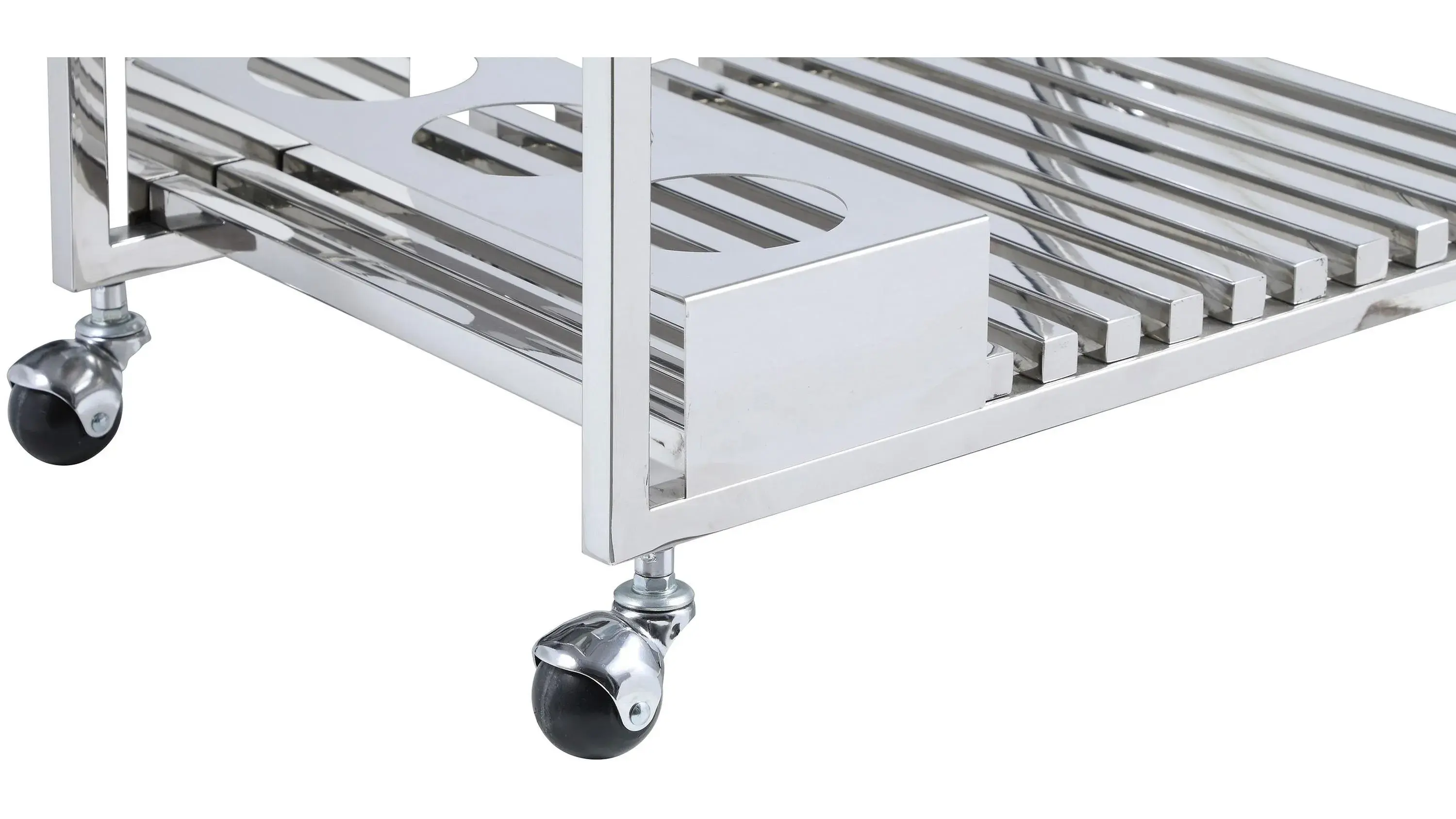 Jeffry Bar Cart w/ Wine Storage - Thumbnail 5