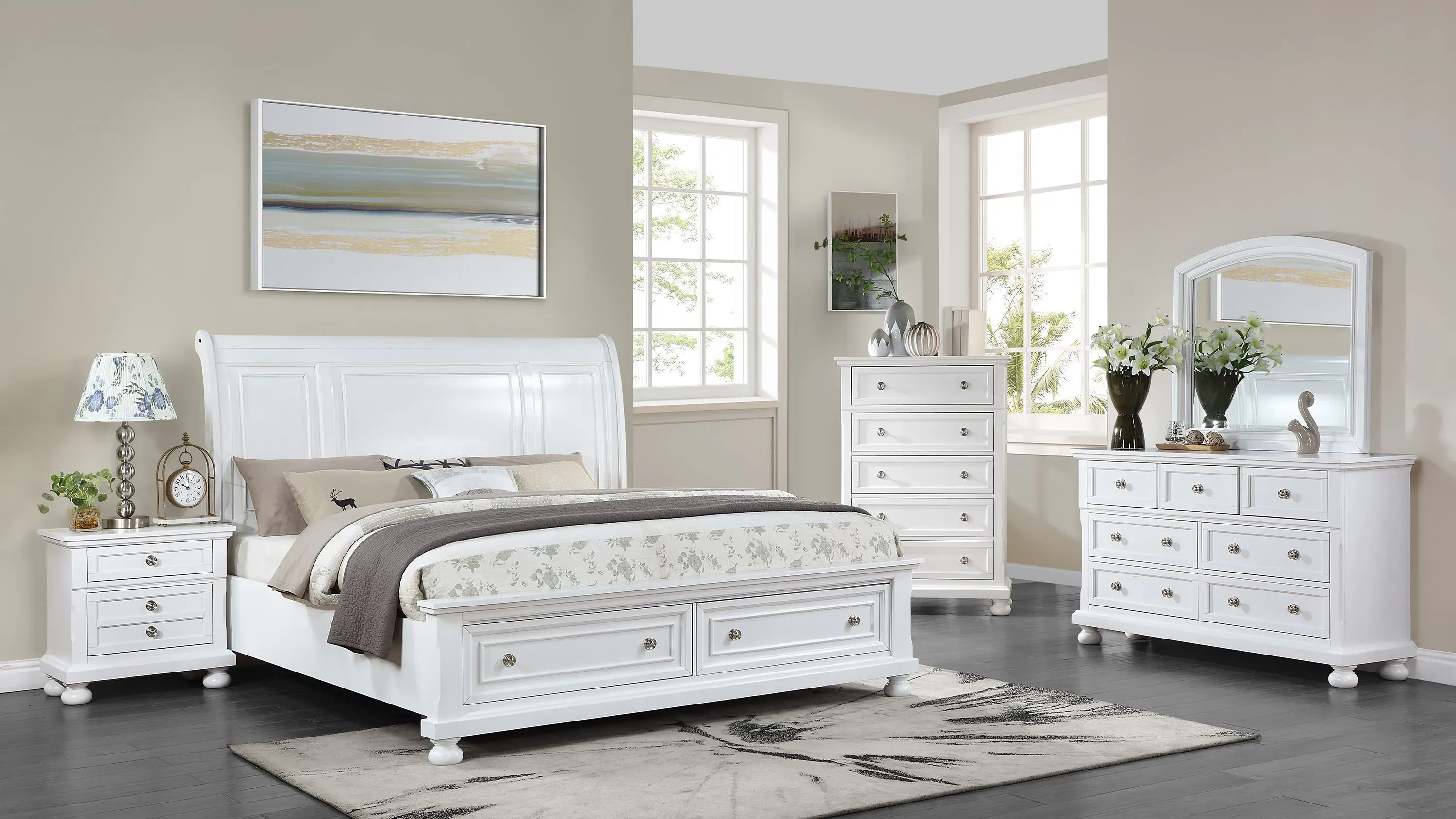 Meade Sleigh Storage Bed