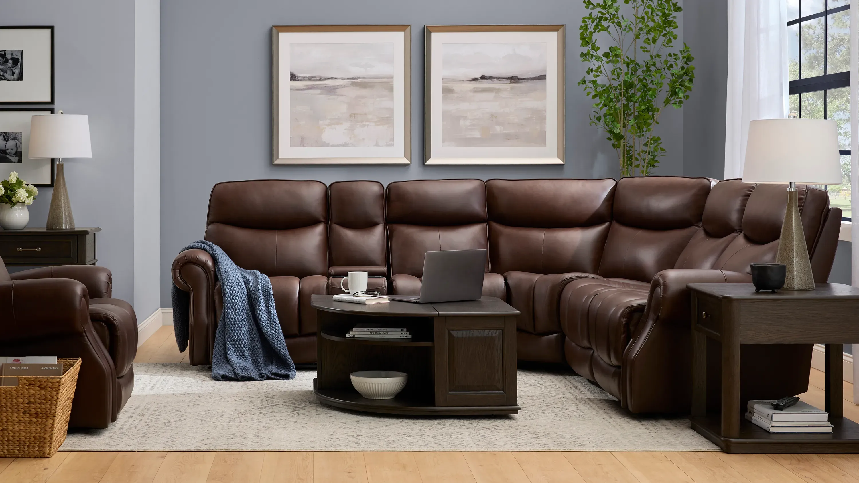 Brooks 6-pc. Zero Gravity Triple Power Sectional | Raymour & Flanigan