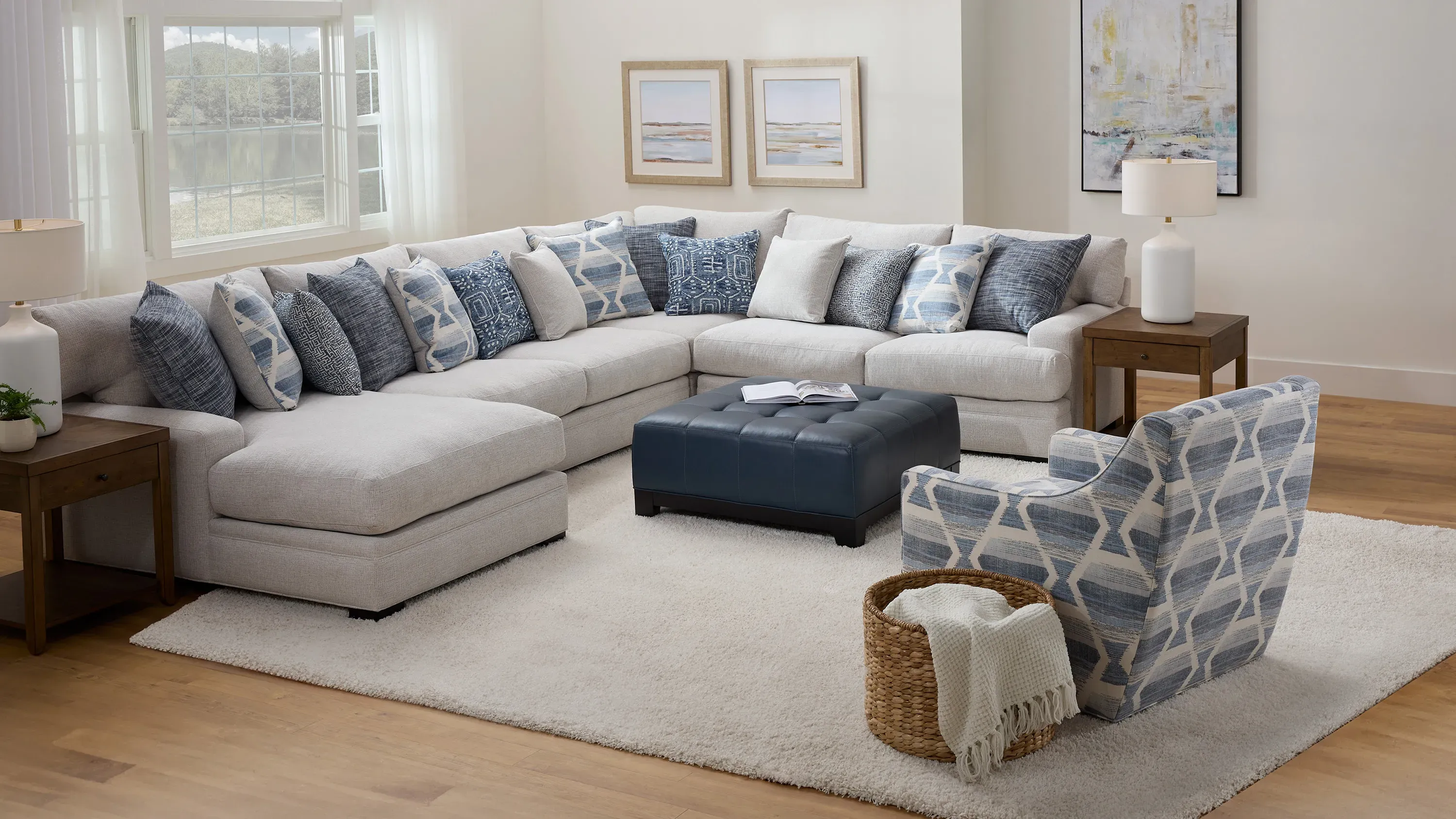 Bayside 4-pc. Microfiber Sectional