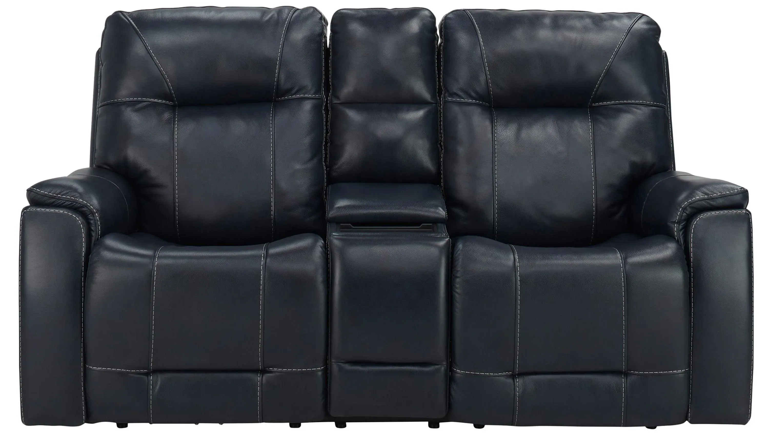 Barnett 2-pc. Leather Power Sofa and Console Loveseat Set