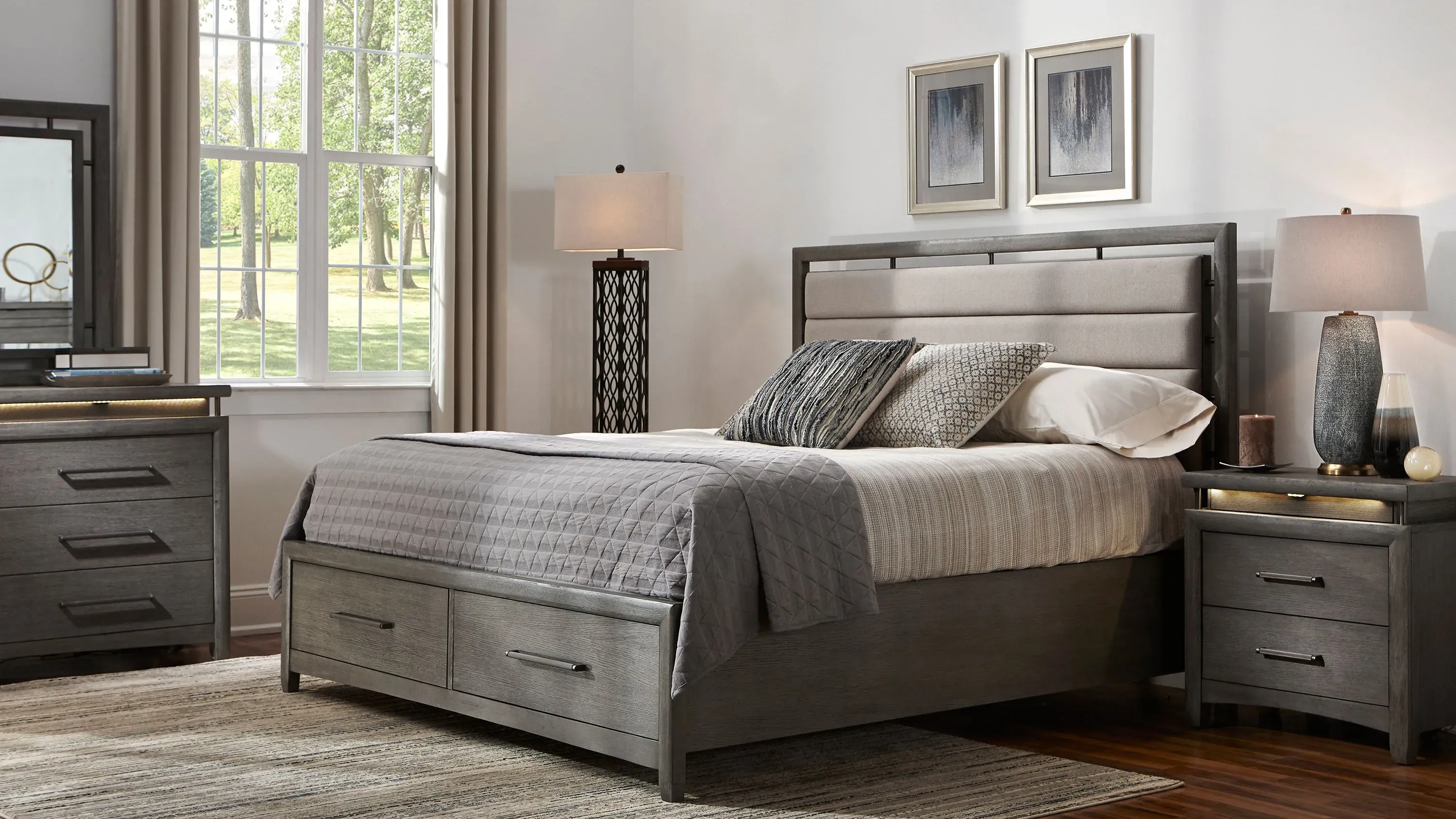 San Clemente 4-pc. Platform Storage Bedroom Set | Raymour & Flanigan