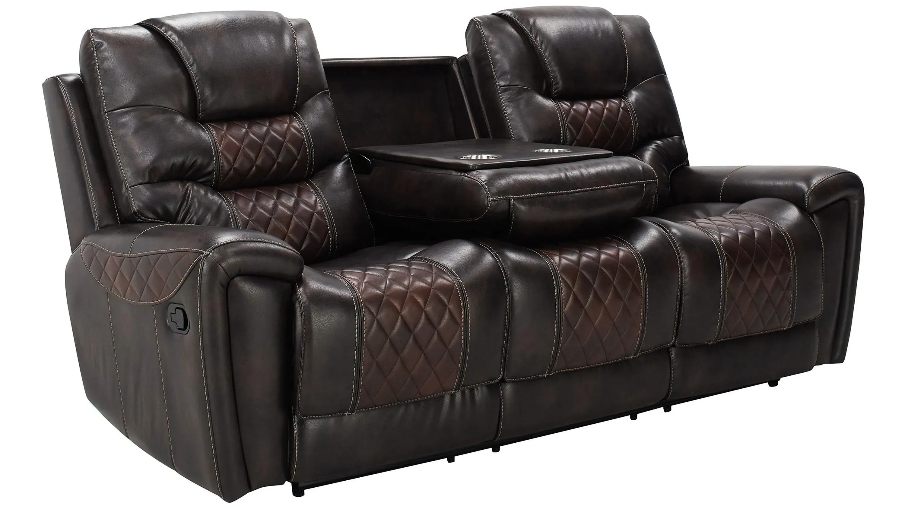 Corrigan Reclining Sofa w/ Drop Down Table
