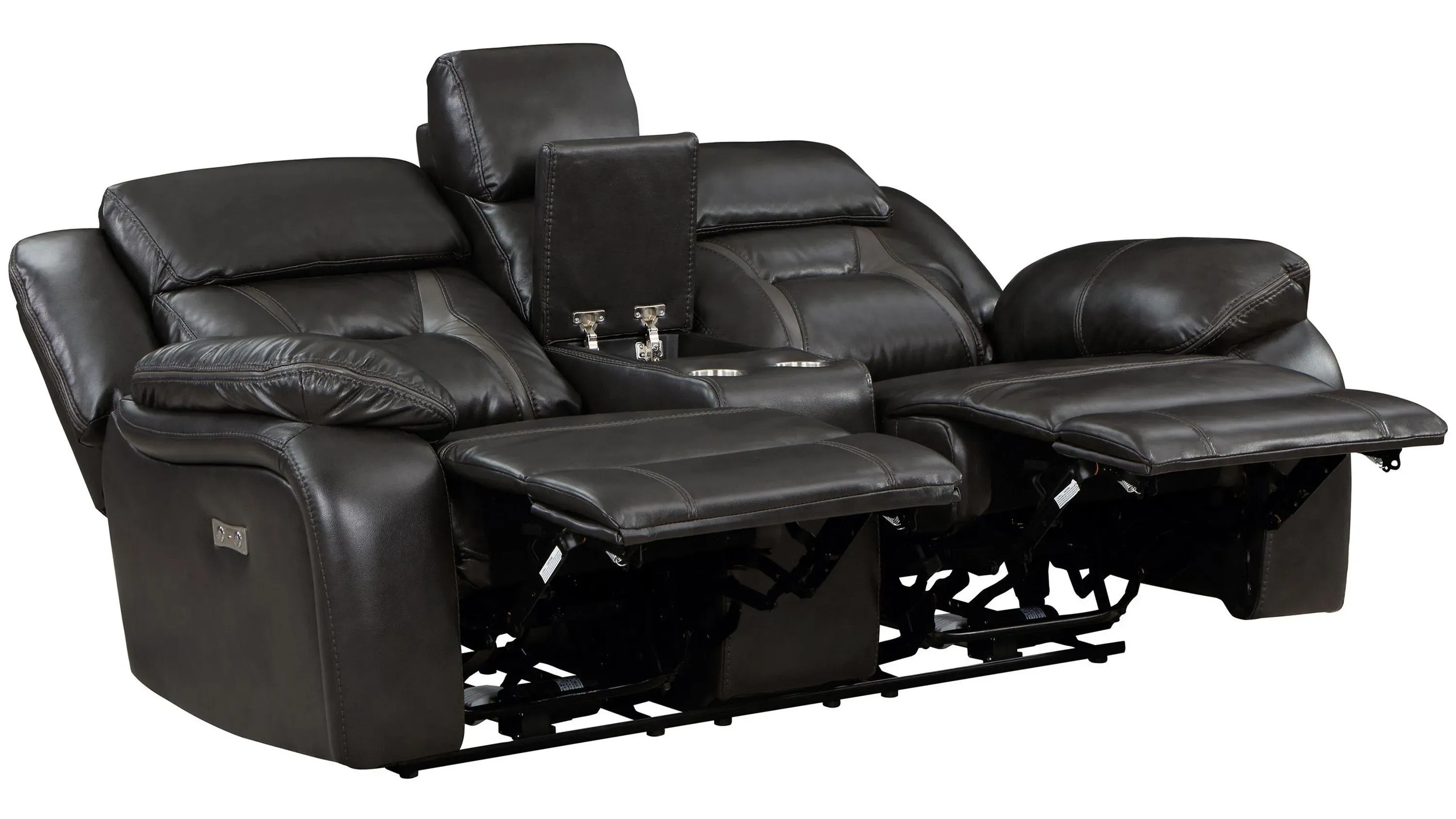 Austin Power Double Reclining Love Seat with Center Console