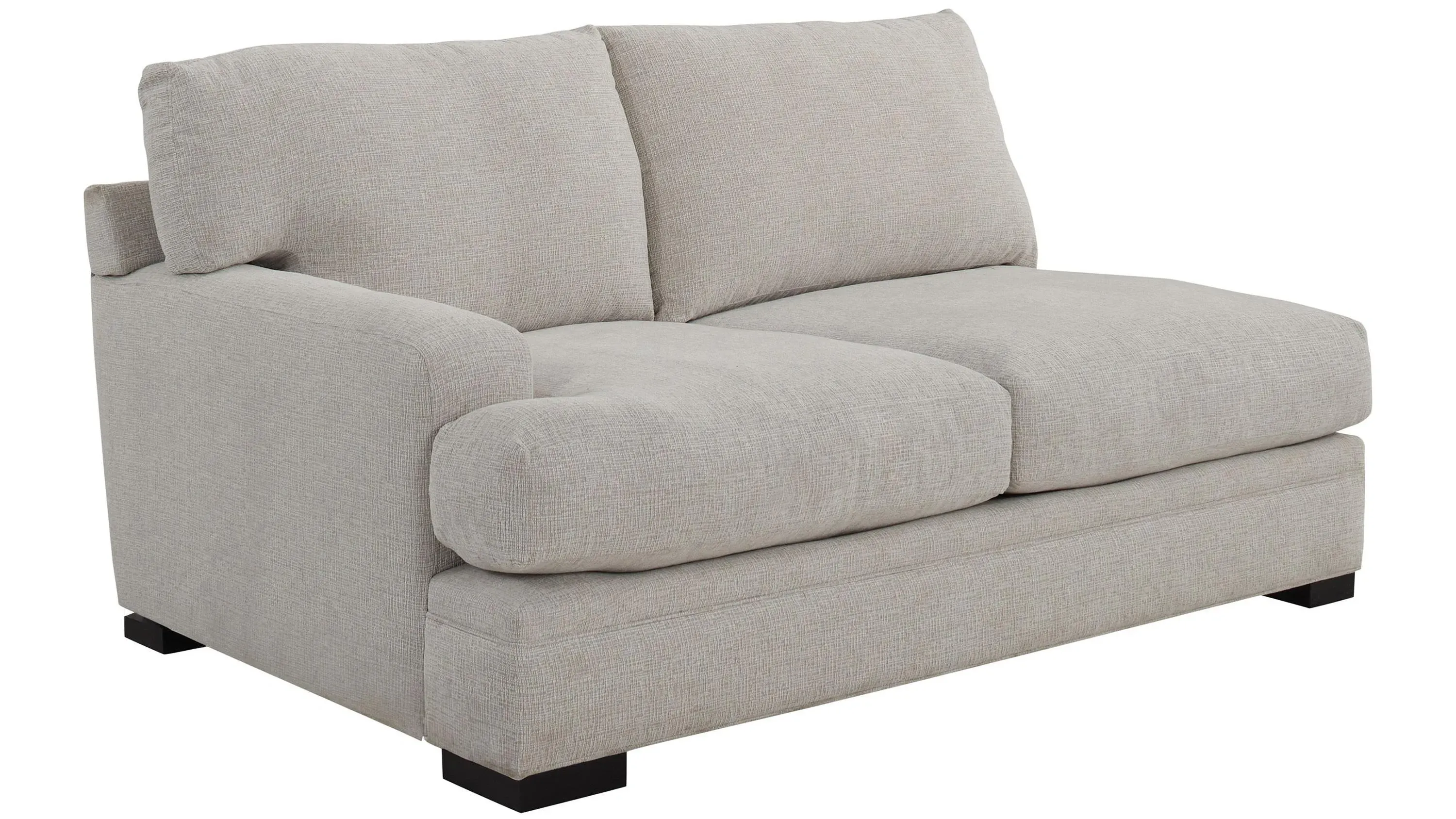 Bayside Microfiber Left Arm Facing Loveseat | Raymour & Flanigan