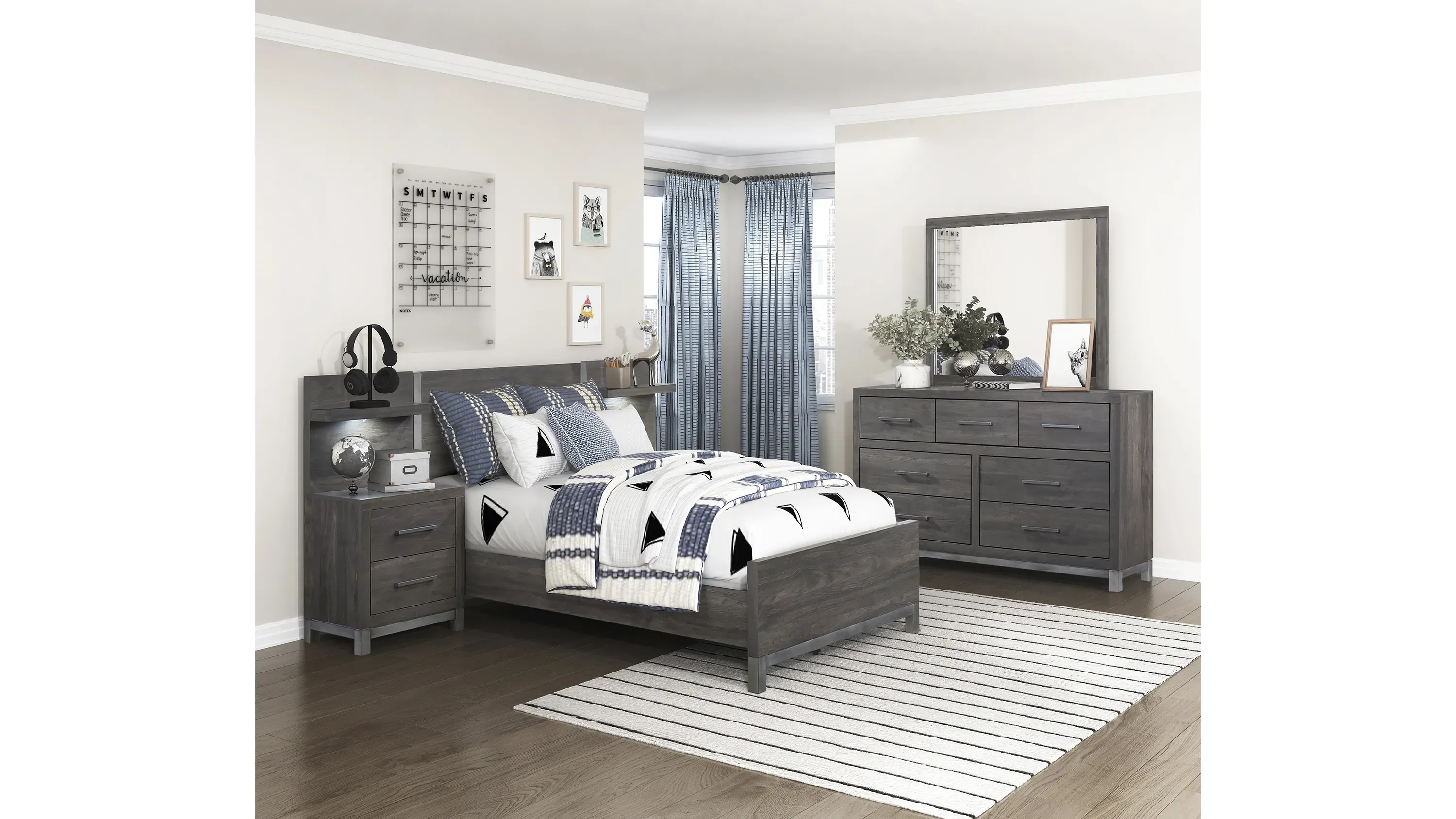 Frado 5-pc. Wall Bed Bedroom Set