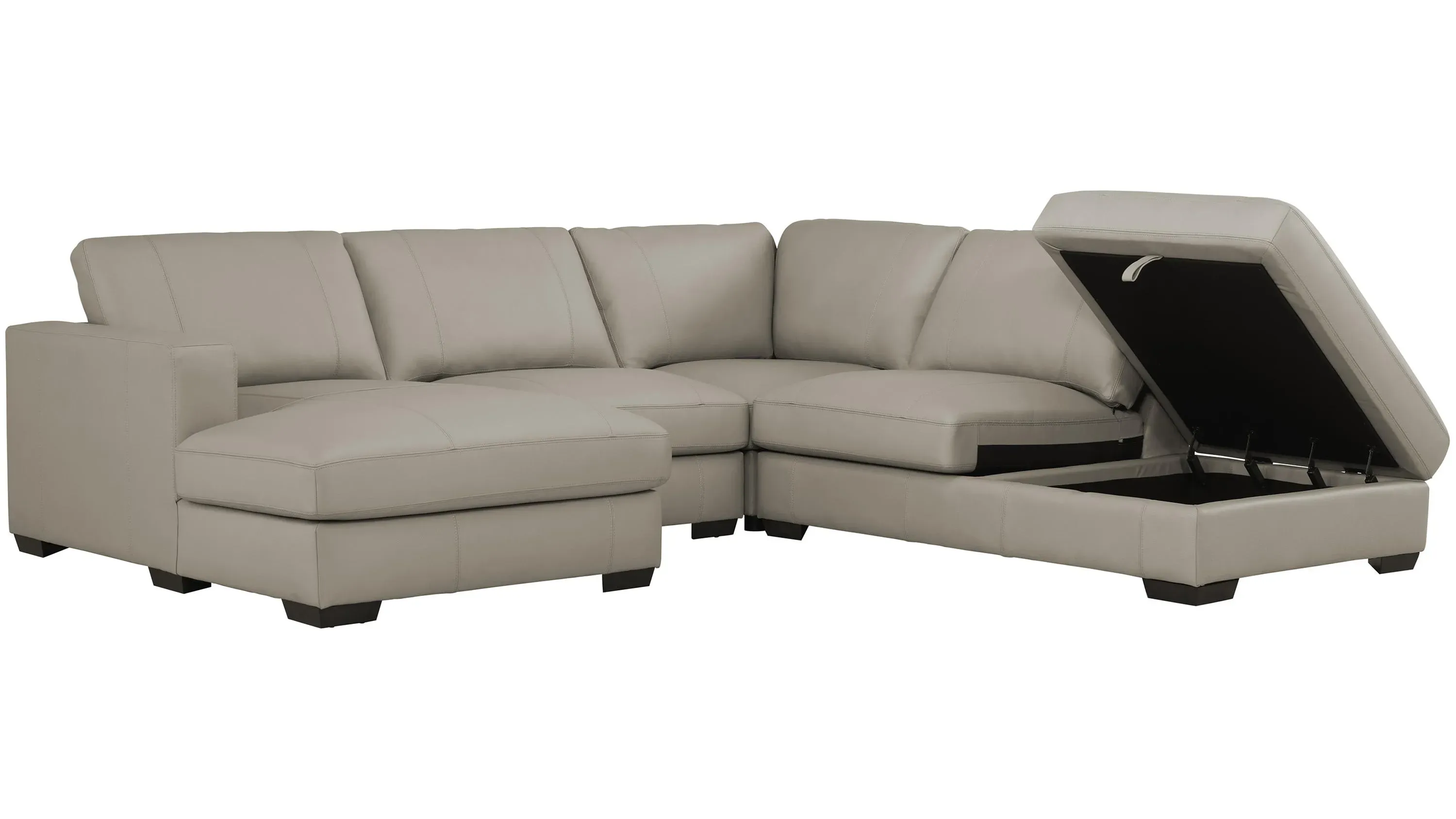 Oaklynn Leather 4-pc. Sectional