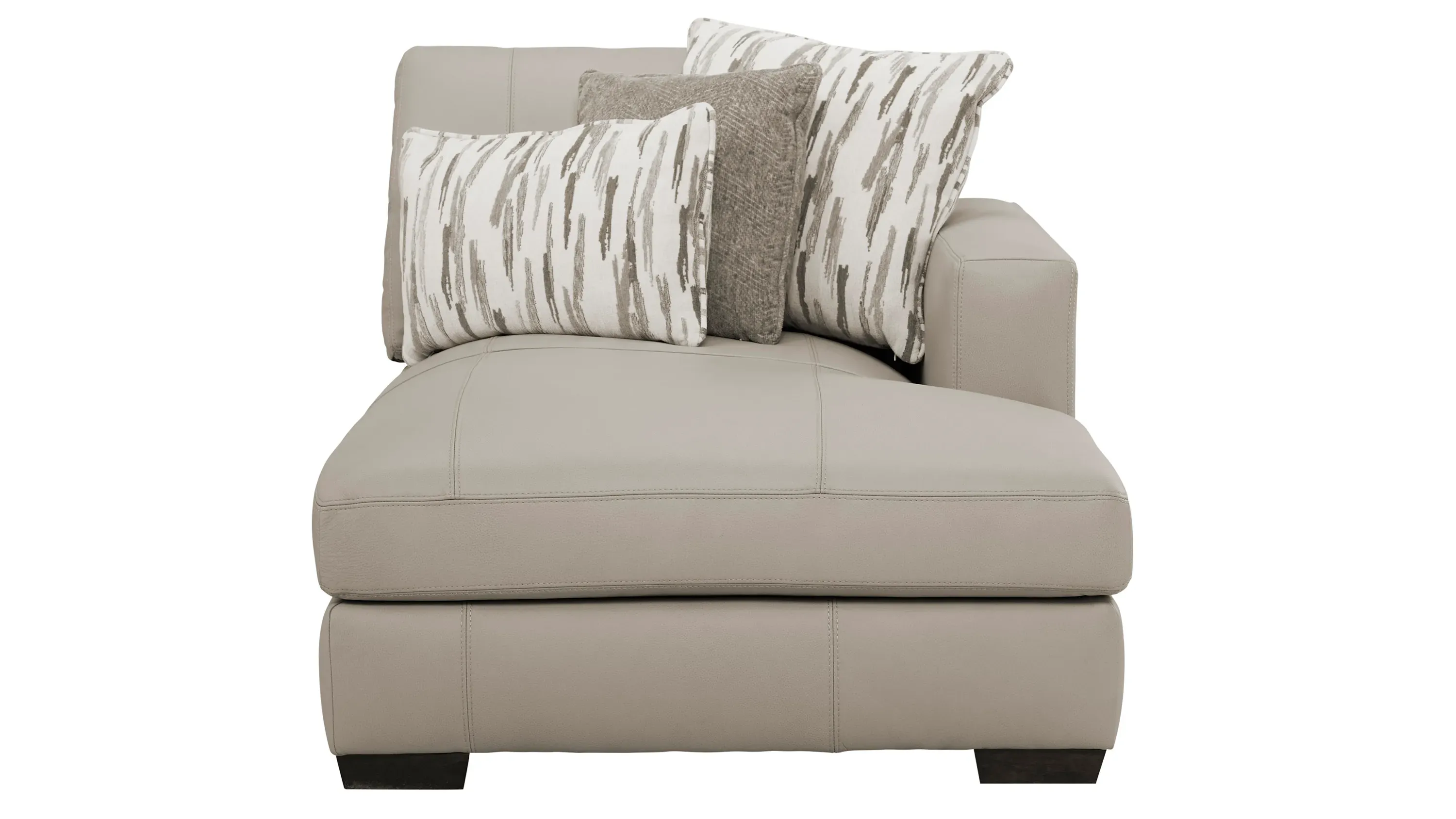 Oaklynn Leather Right Arm Facing Chaise | Raymour & Flanigan