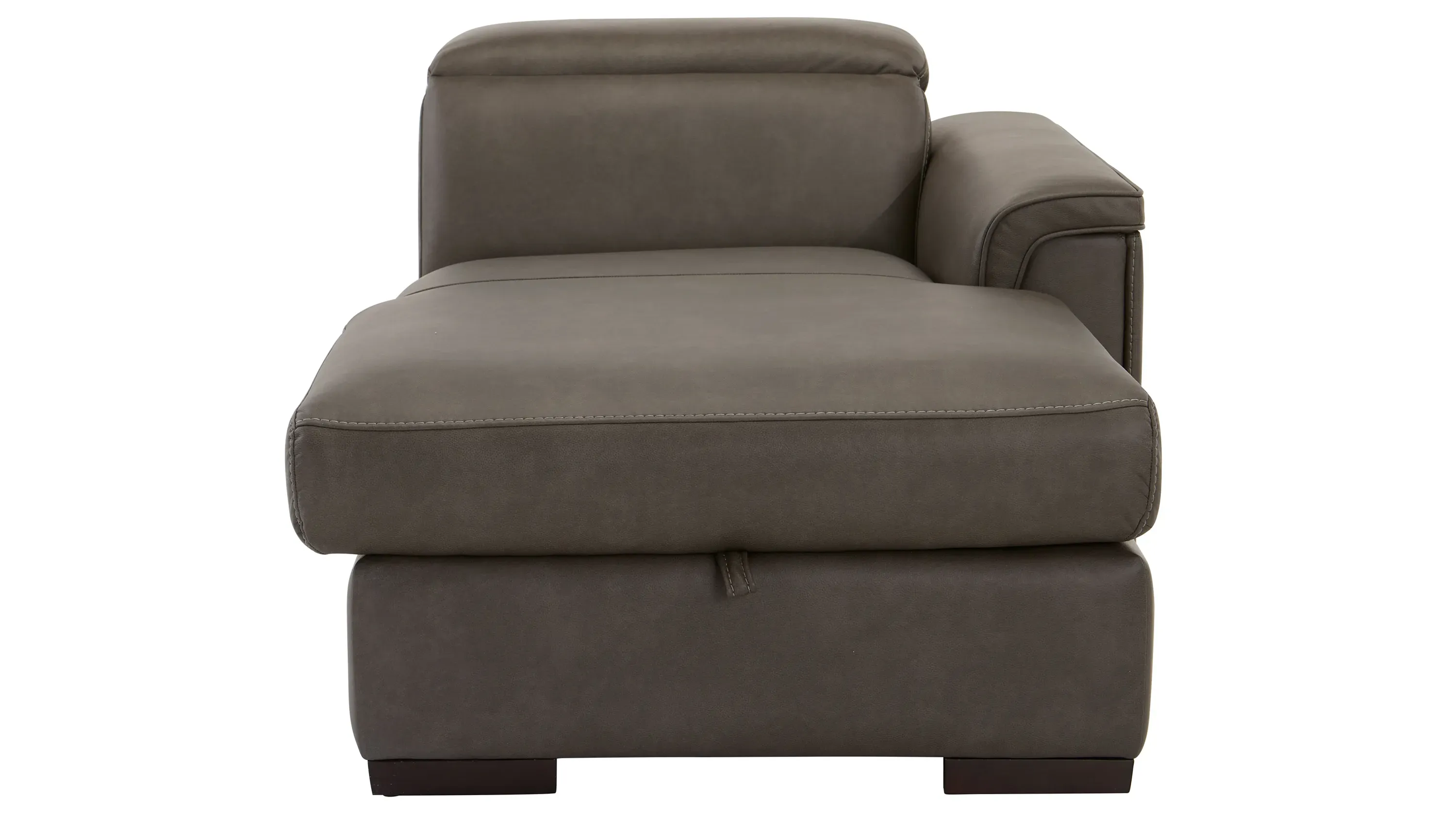 Orion Right Arm Facing Storage Chaise w/Speaker Headrest | Raymour