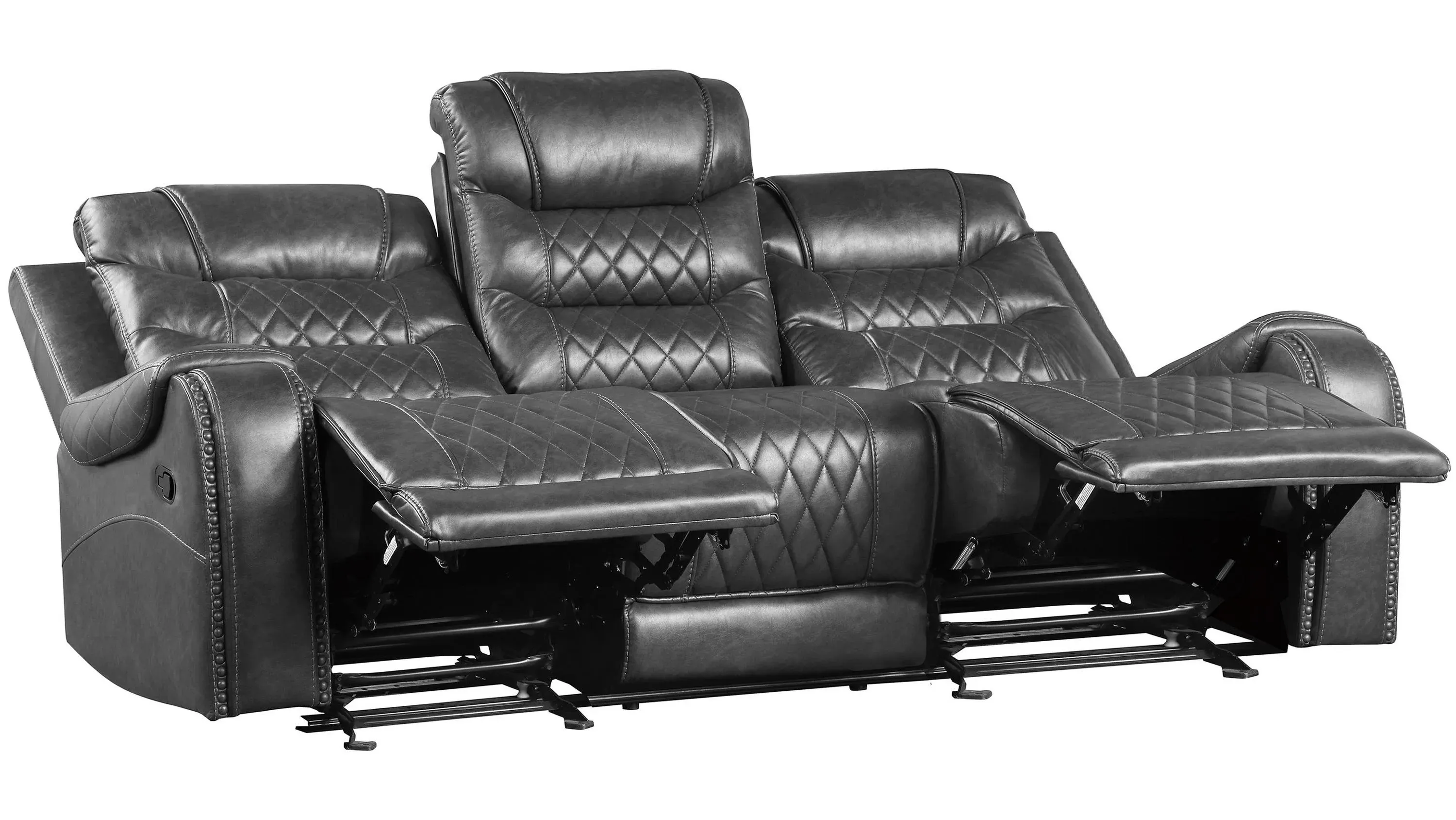 Greenway Double Reclining Sofa w/ Cup Holders and USB Port