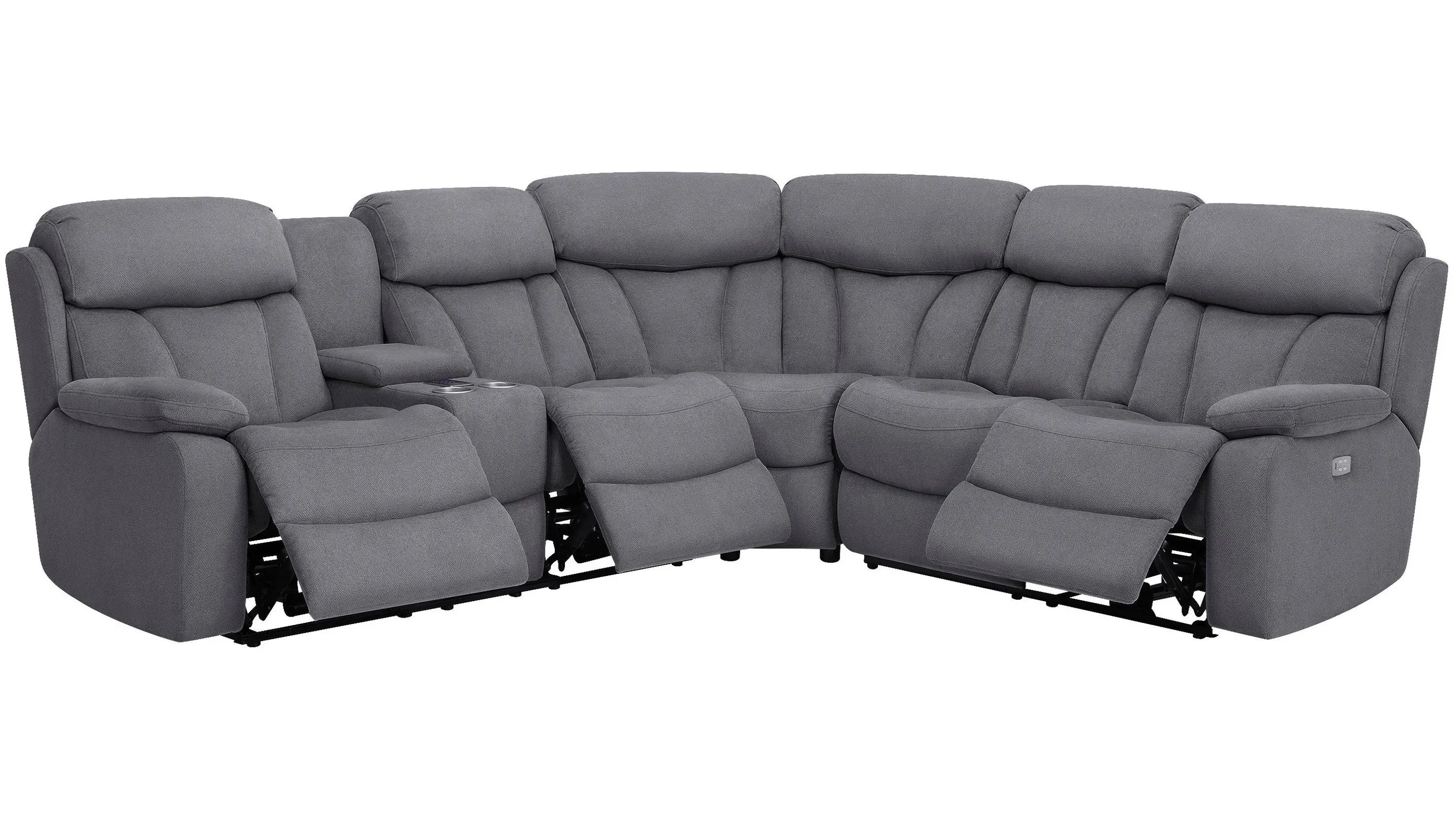 Power reclining sectional with massage discount