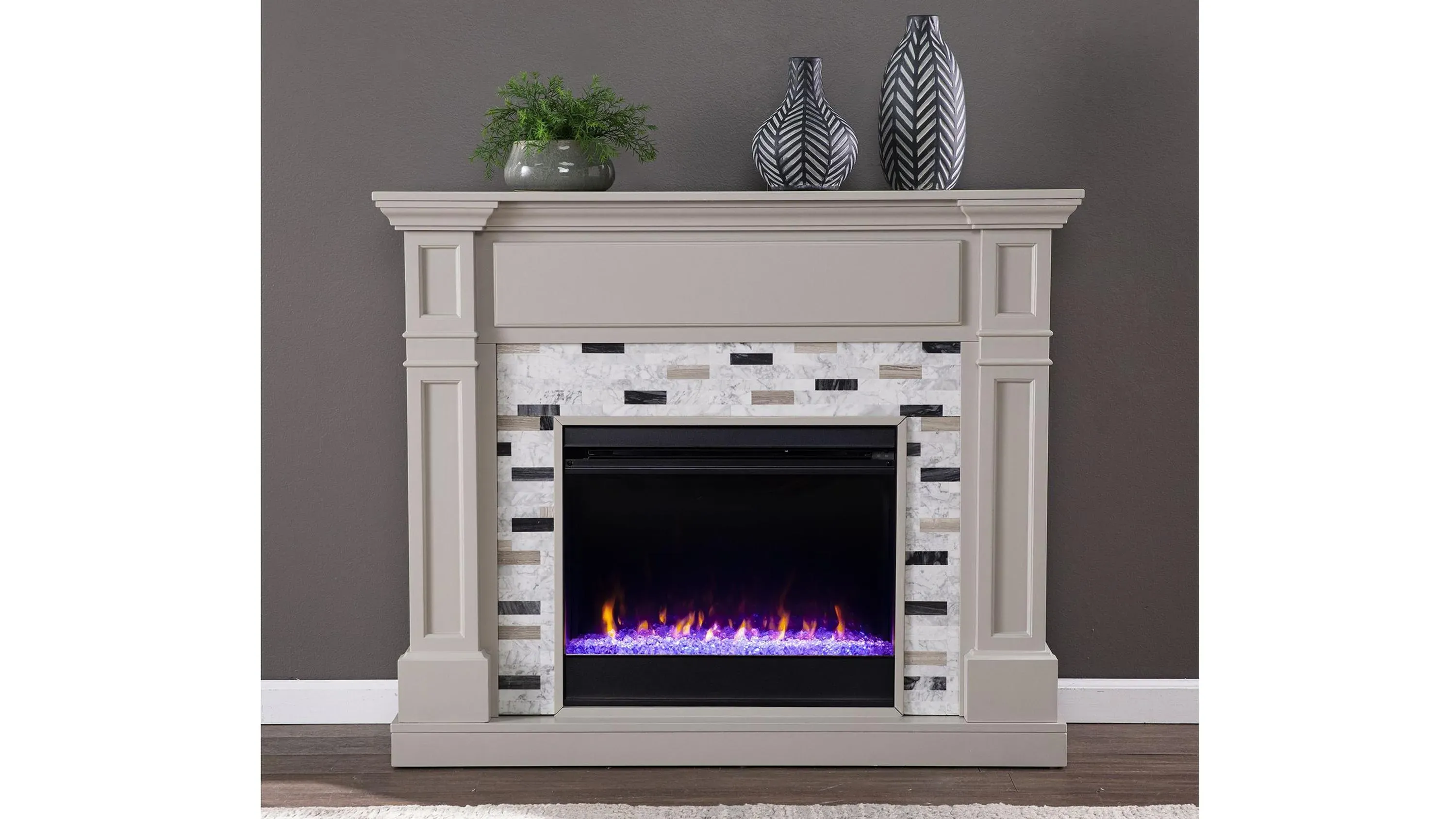 Chester Color Changing Fireplace | Raymour & Flanigan