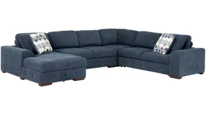 Dolman 4 pc. Sectional with Pop-Up Sleeper | Raymour & Flanigan
