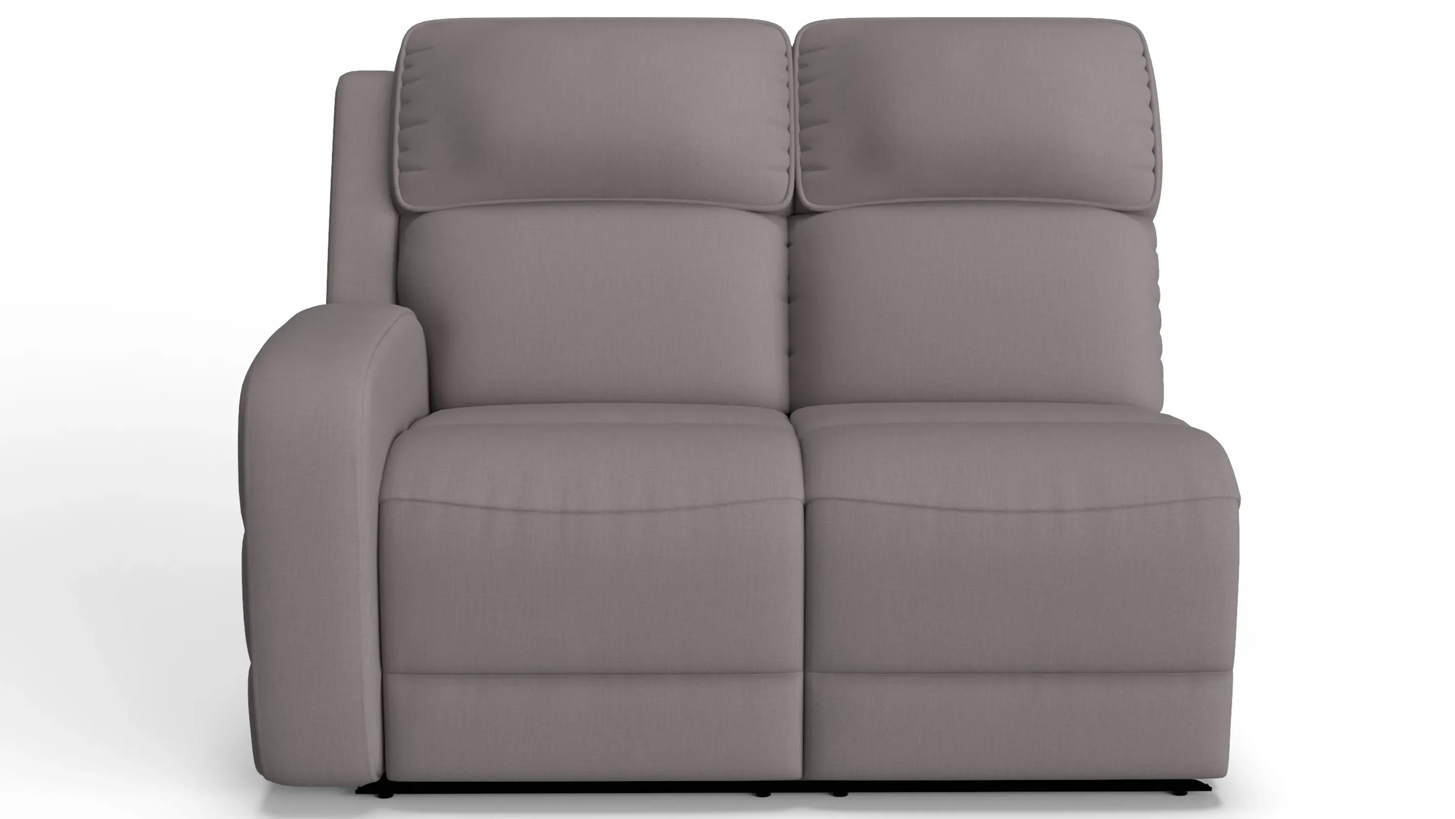 Everitt Chenille Left Arm Facing Power Loveseat | Raymour & Flanigan