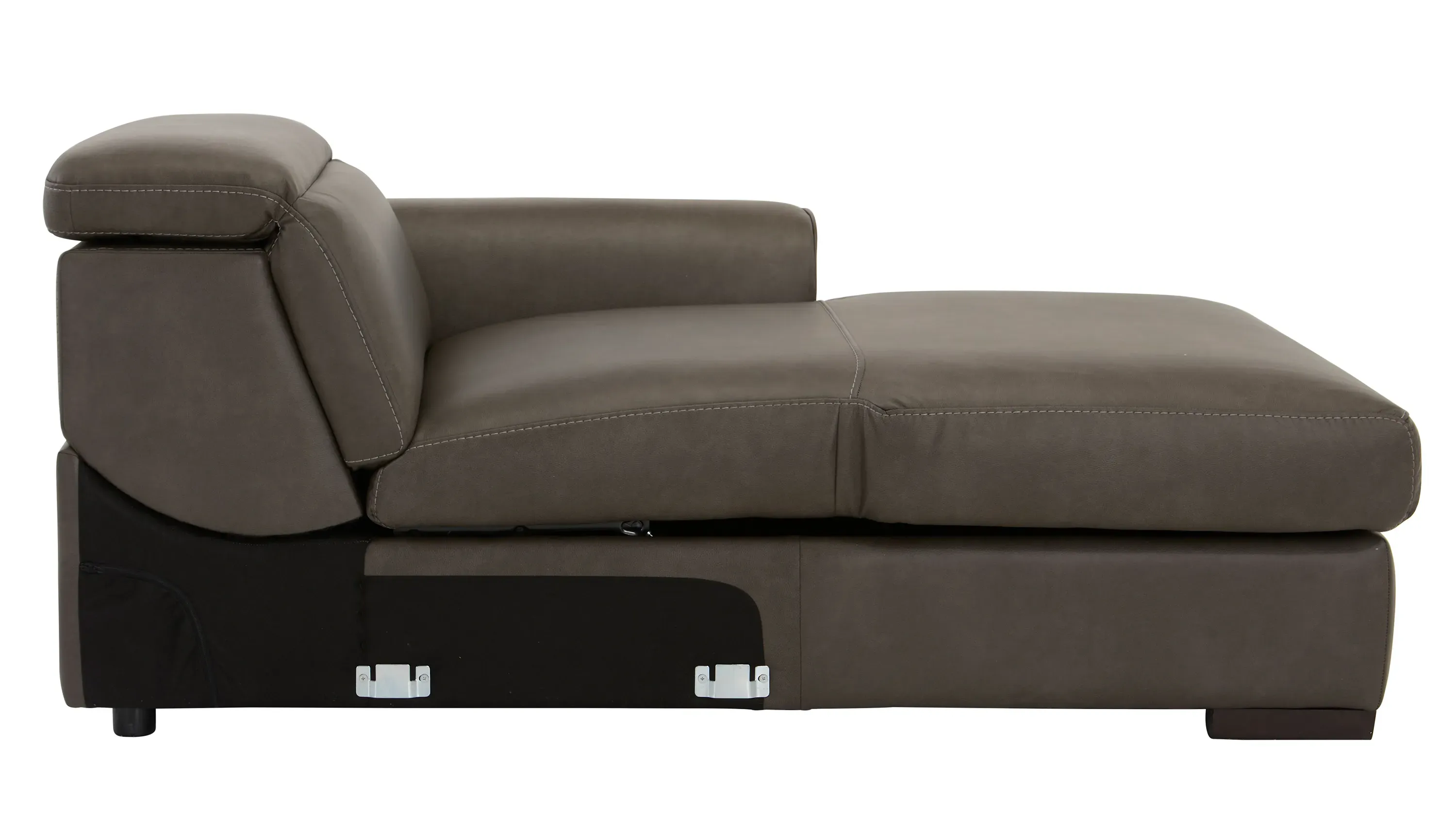 Orion Right Arm Facing Storage Chaise w/Speaker Headrest | Raymour