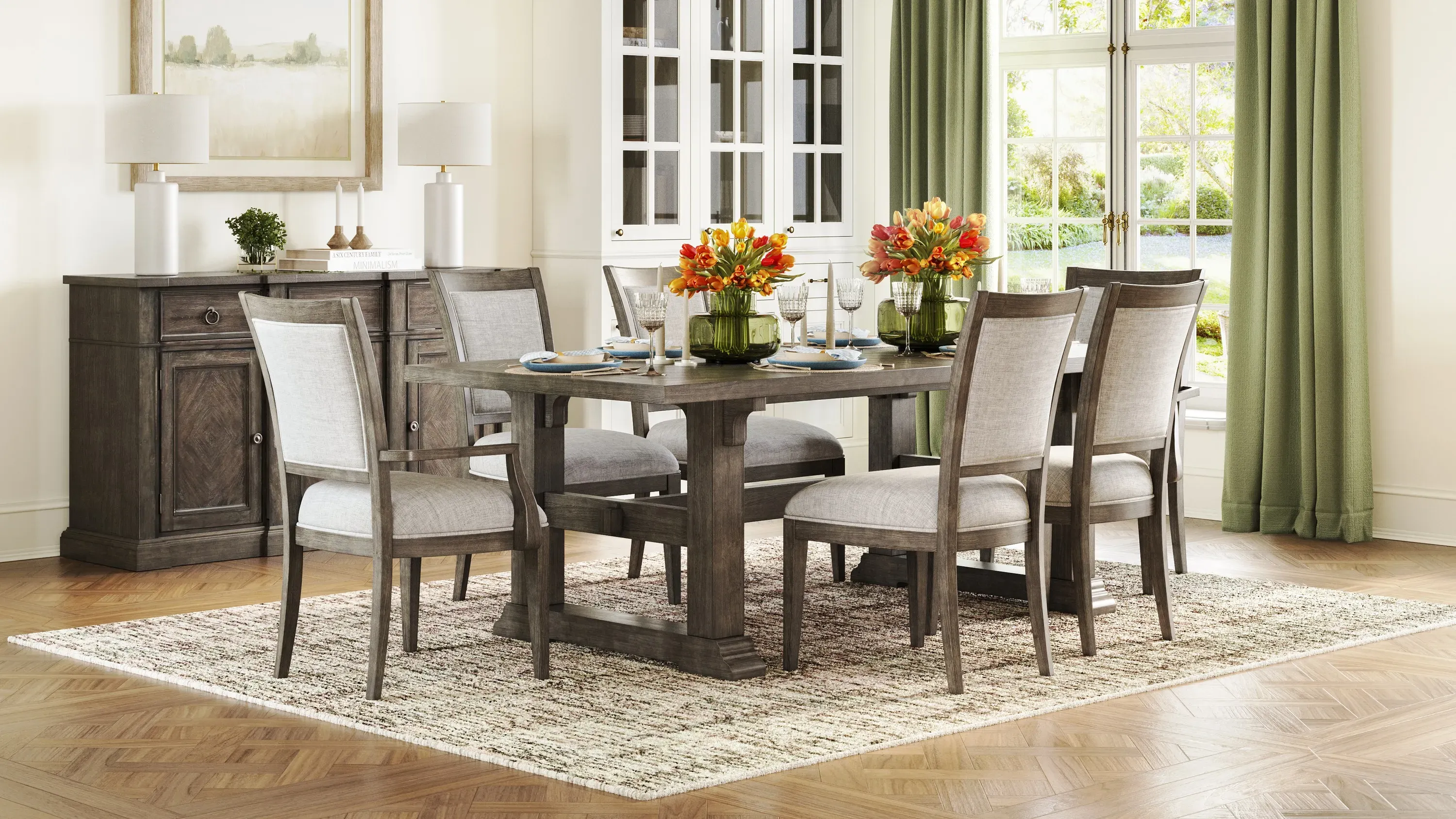 ASHFORD FINECHINA 9705 フレンチガーランド 4人分20点 Ashford 7-pc. Dining Set | Raymour & Flanigan