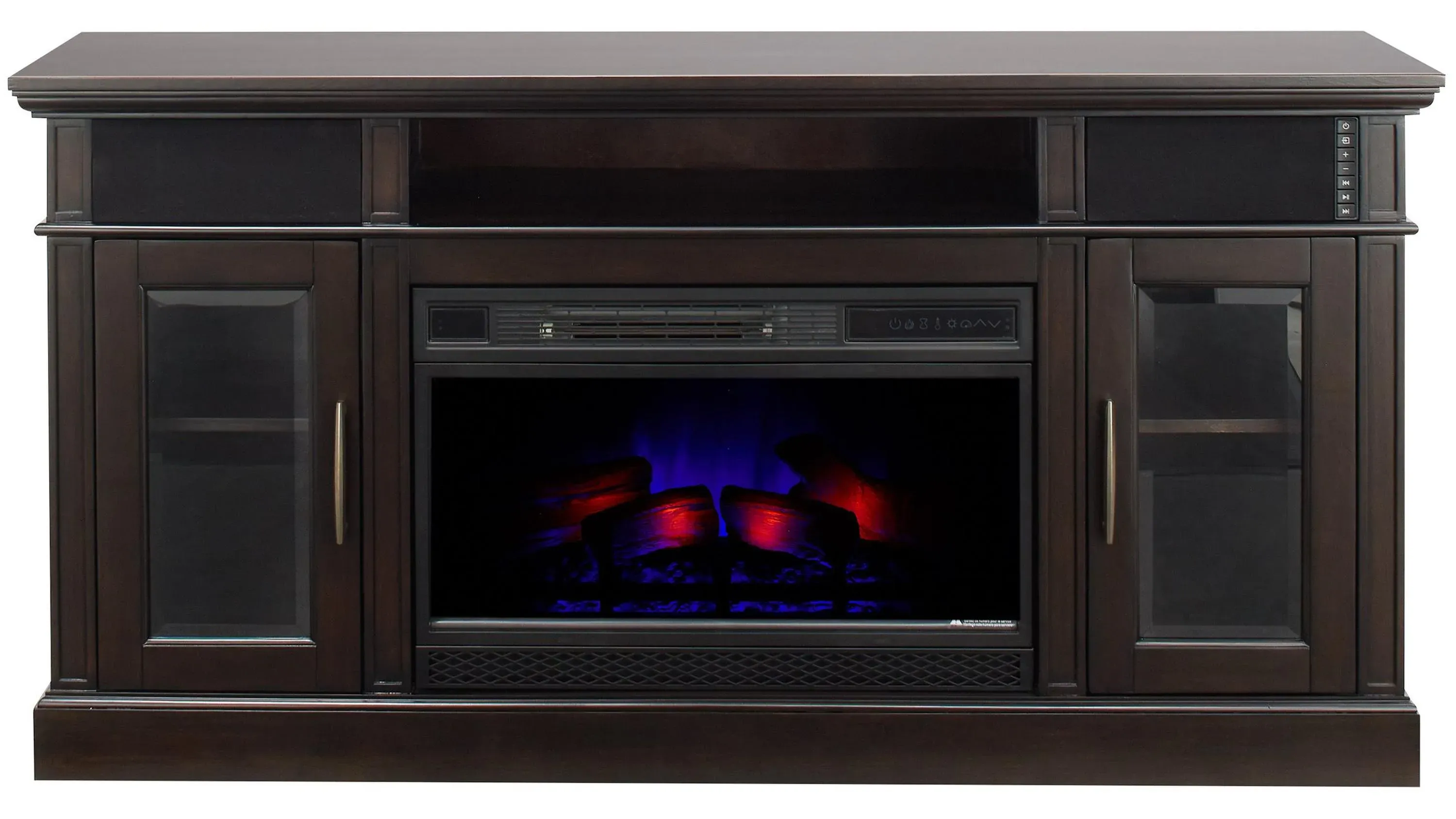 Stowe Mountain Media Mantel with Firebox