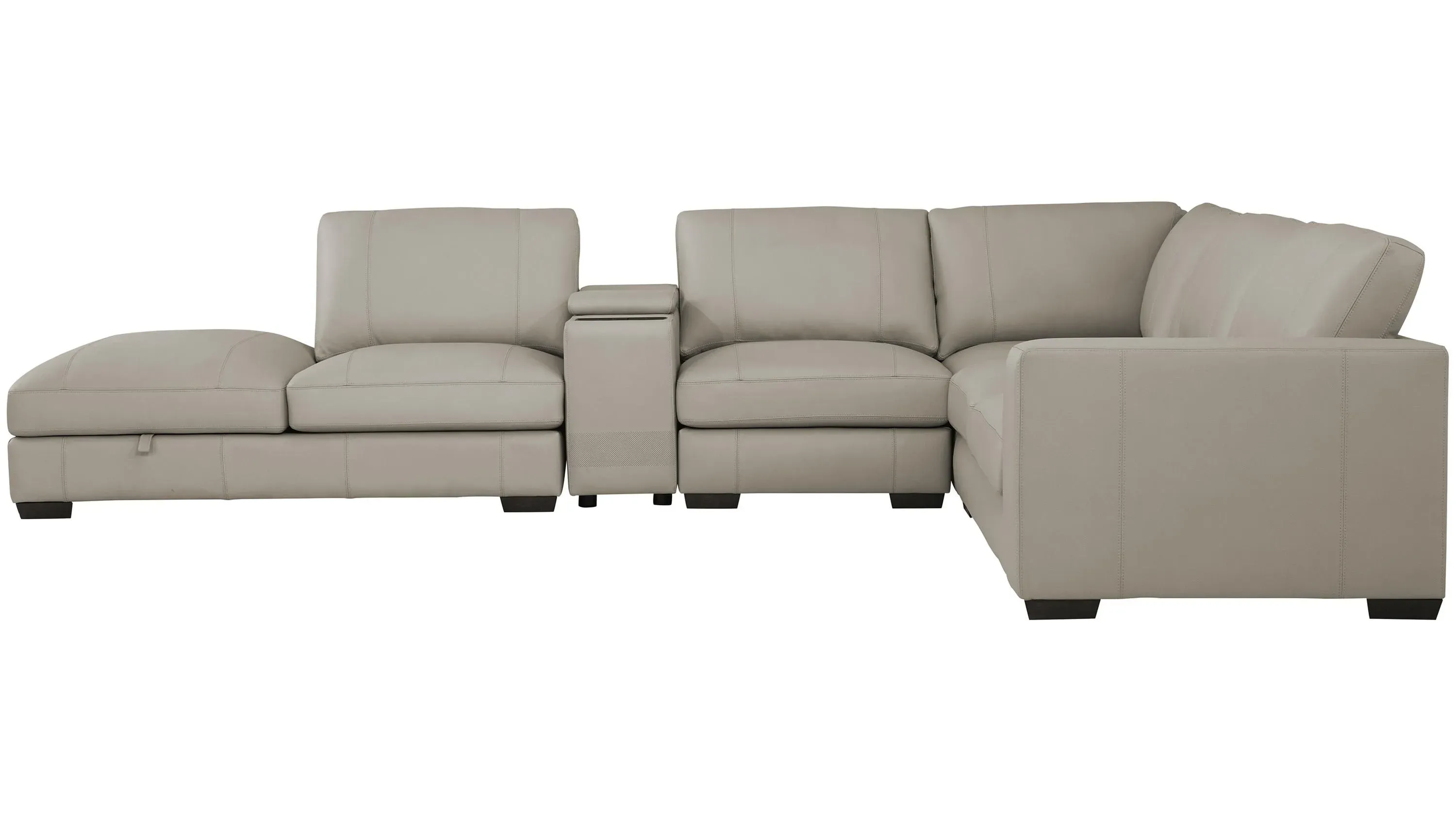 Oaklynn Leather 5-pc. Sectional