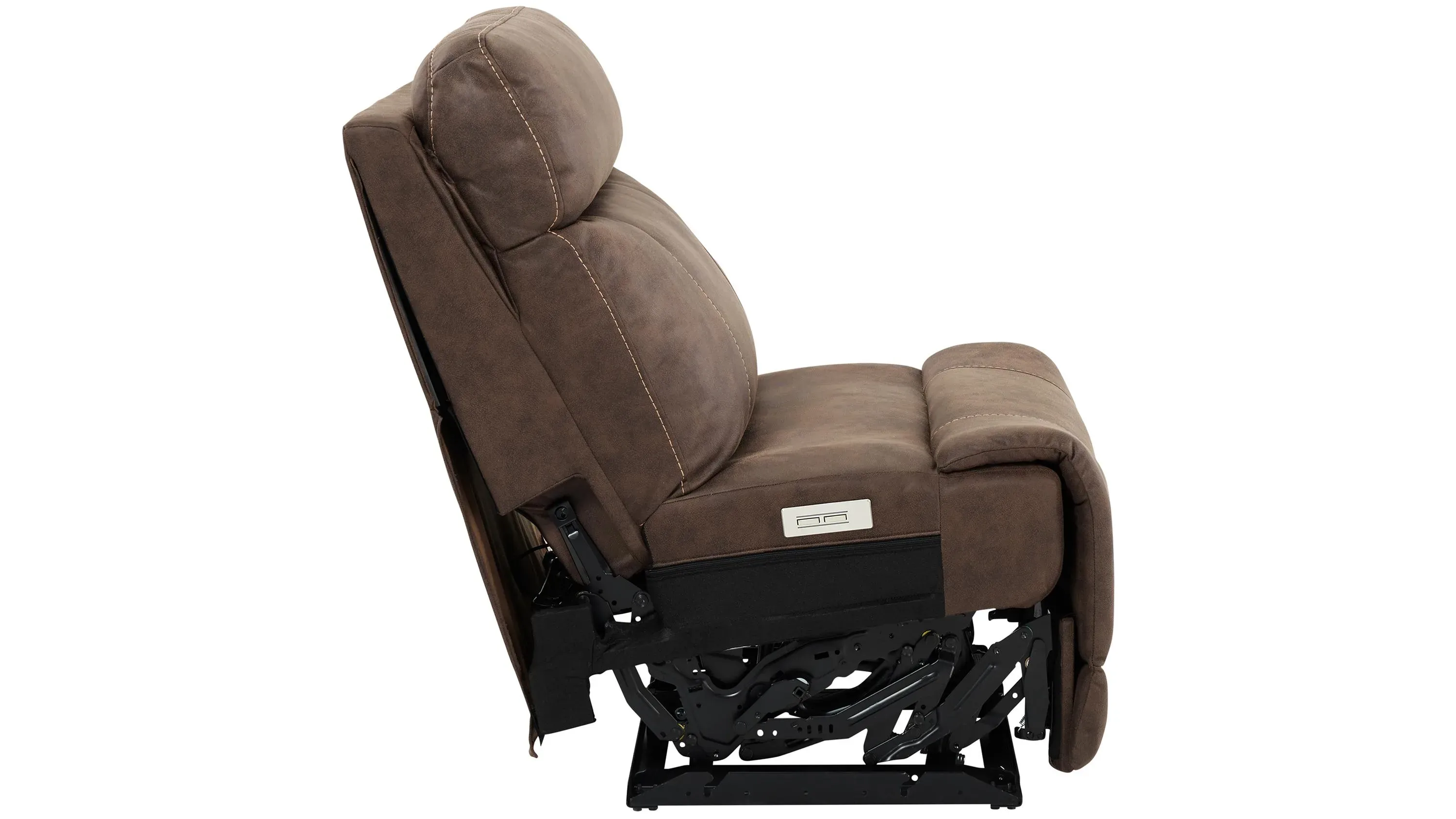 Automatic Recliner Criss Leather Power Recliner Torino Power Headrest,  Lumbar, Zero Gravity Waxy Pull-up Leather