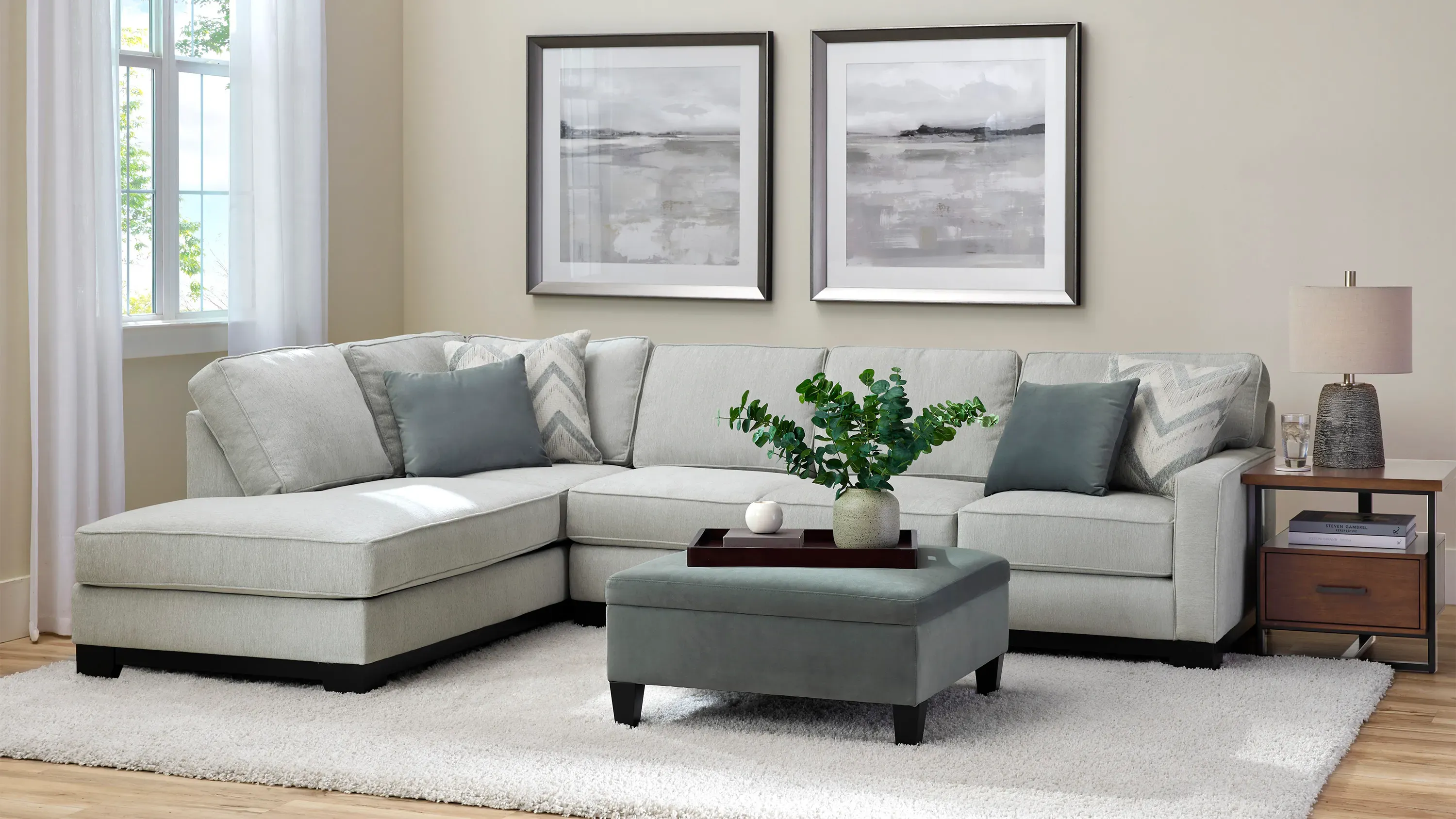 Arlo Left Arm Facing Armless Chaise Raymour Flanigan