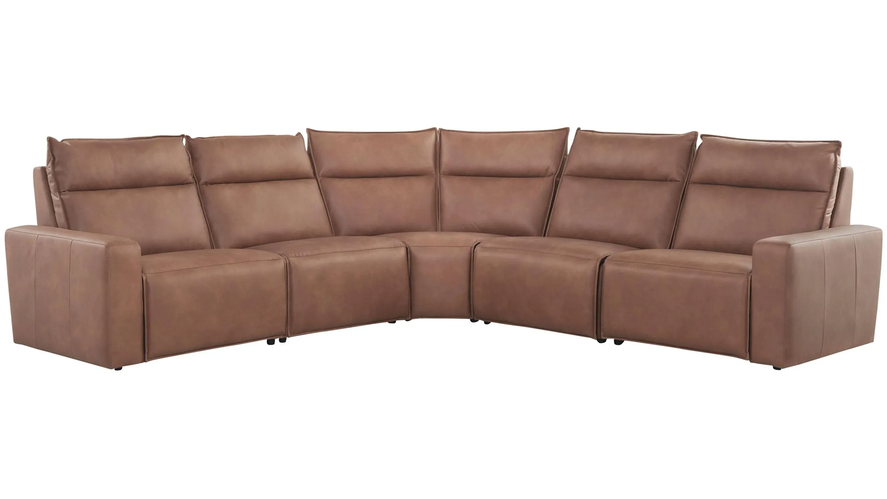 ModularTwo 5 pc. Power Sectional w Power Headrest Raymour Flanigan