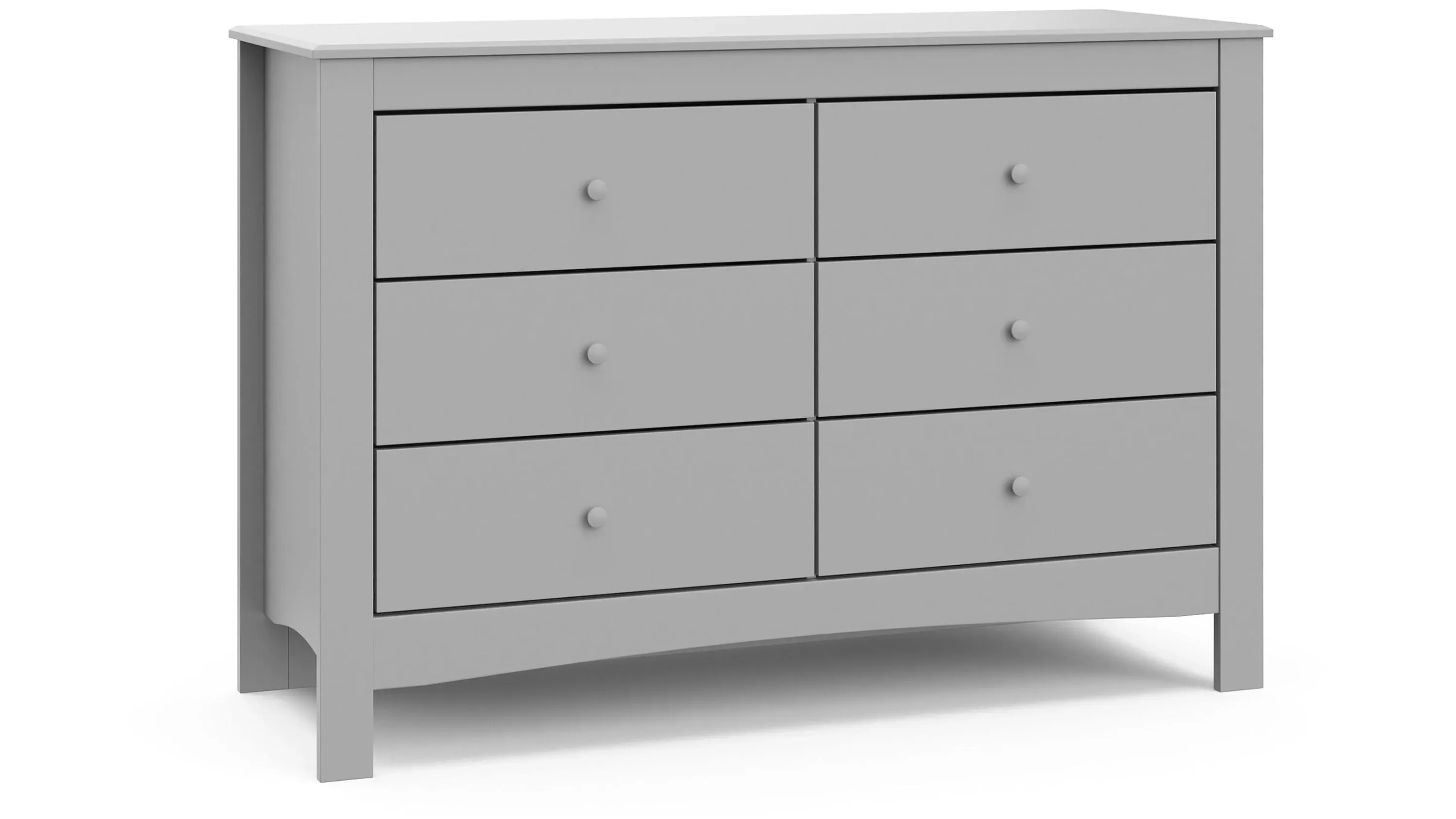 Graco Noah 6 Drawer Double Dresser (Pebble Gray)
