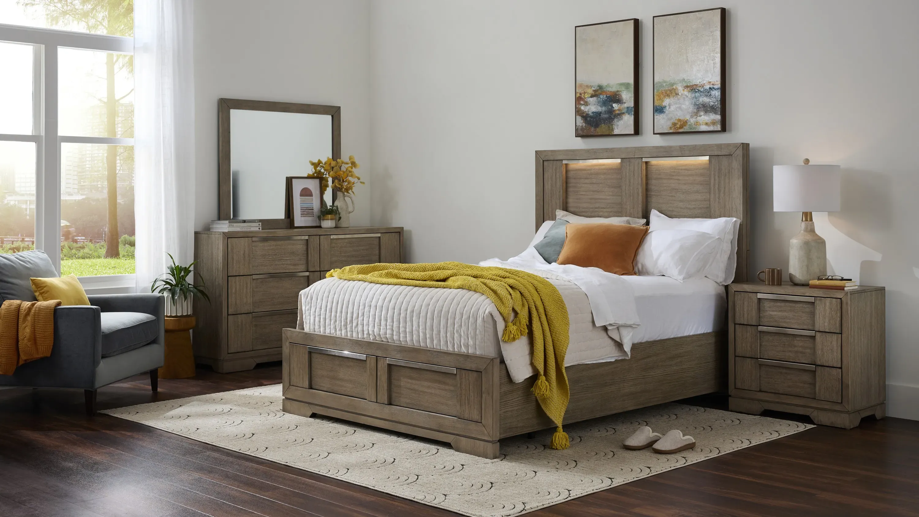 Lorelai 4-pc. Bedroom Set | Raymour & Flanigan