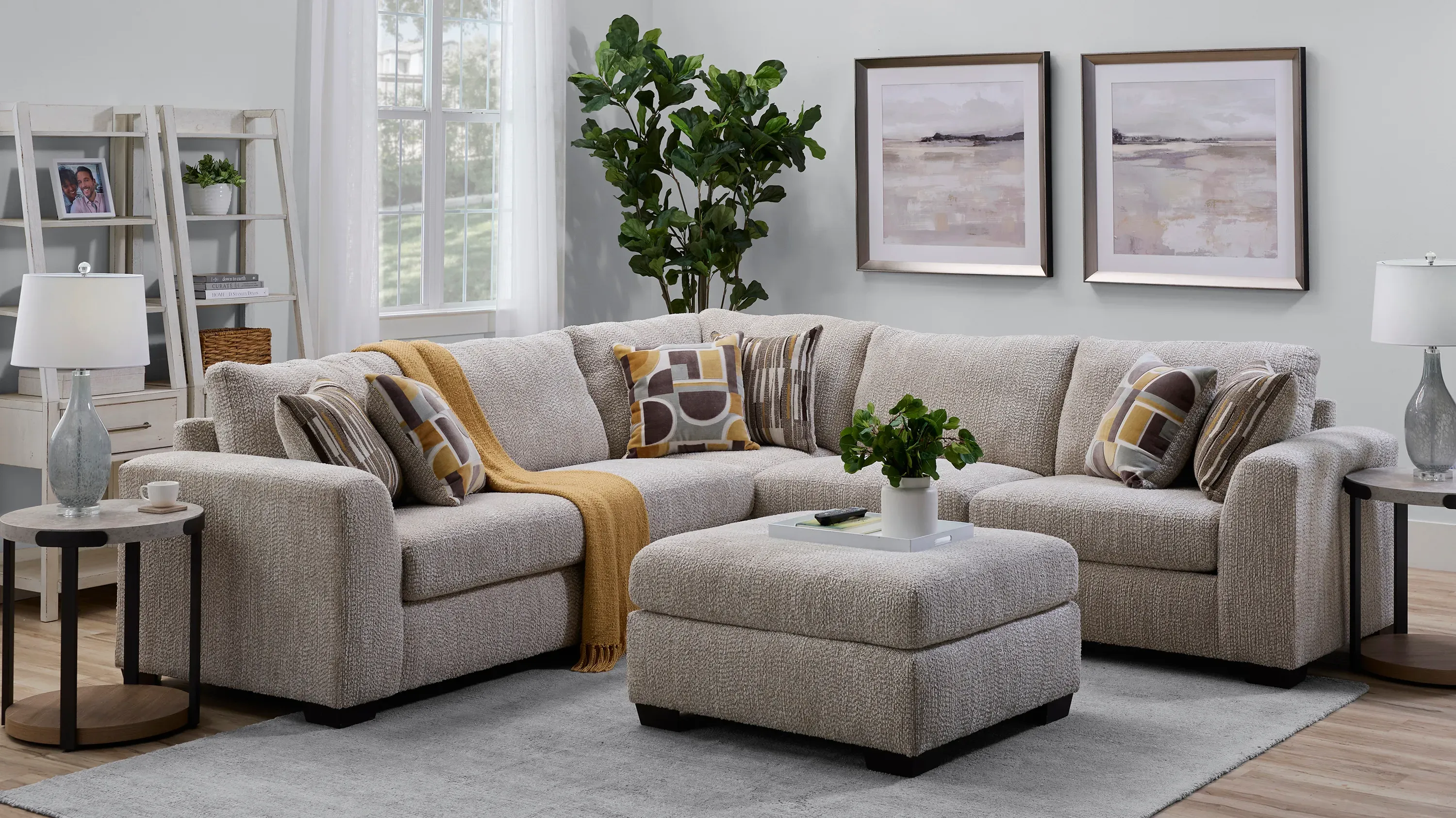 Becker Left Arm Facing Loveseat | Raymour & Flanigan