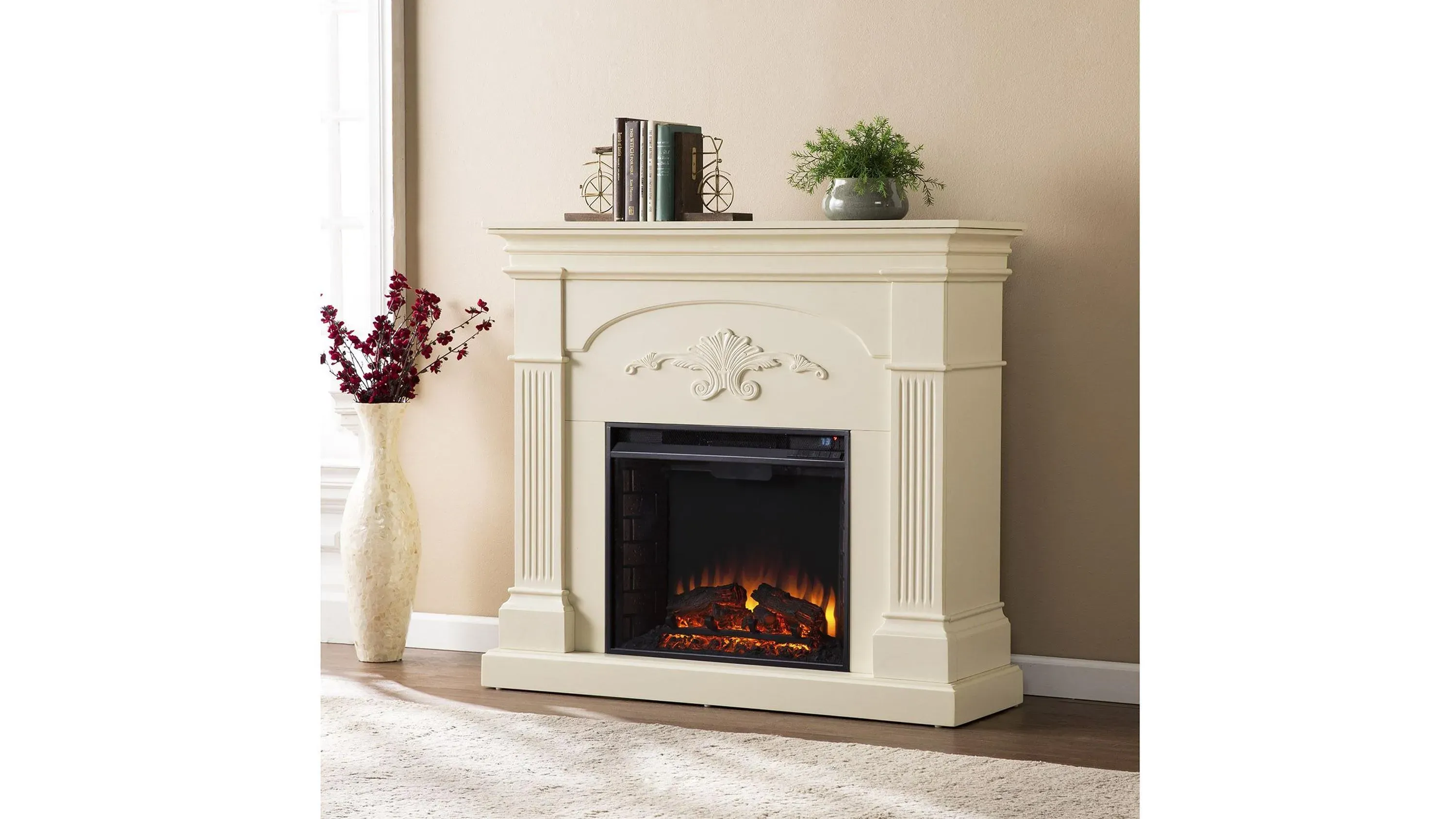 Lucca Electric Fireplace | Raymour & Flanigan