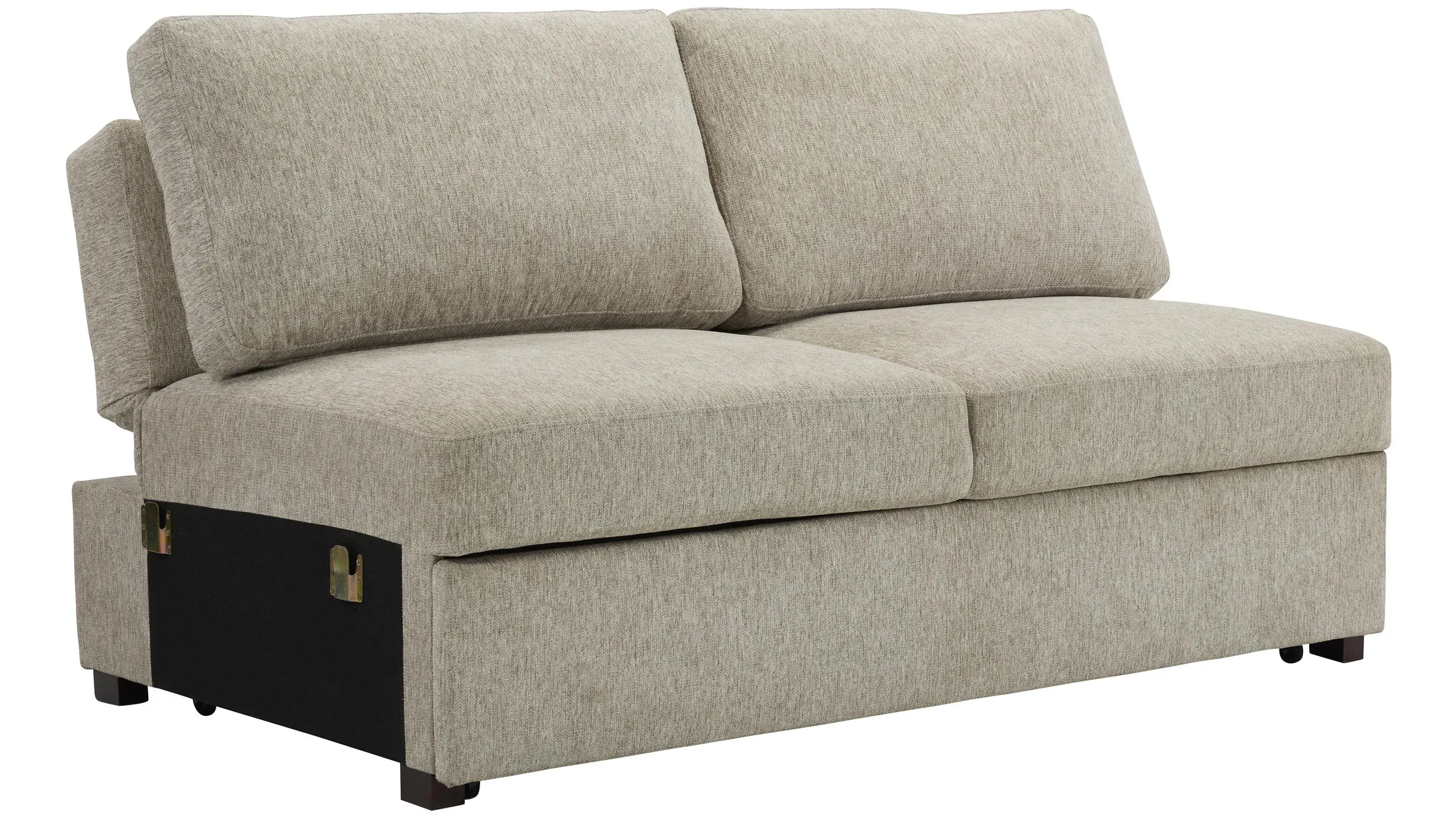 Juniper Armless Klik Klak Loveseat w/ Pop Up Sleeper | Raymour