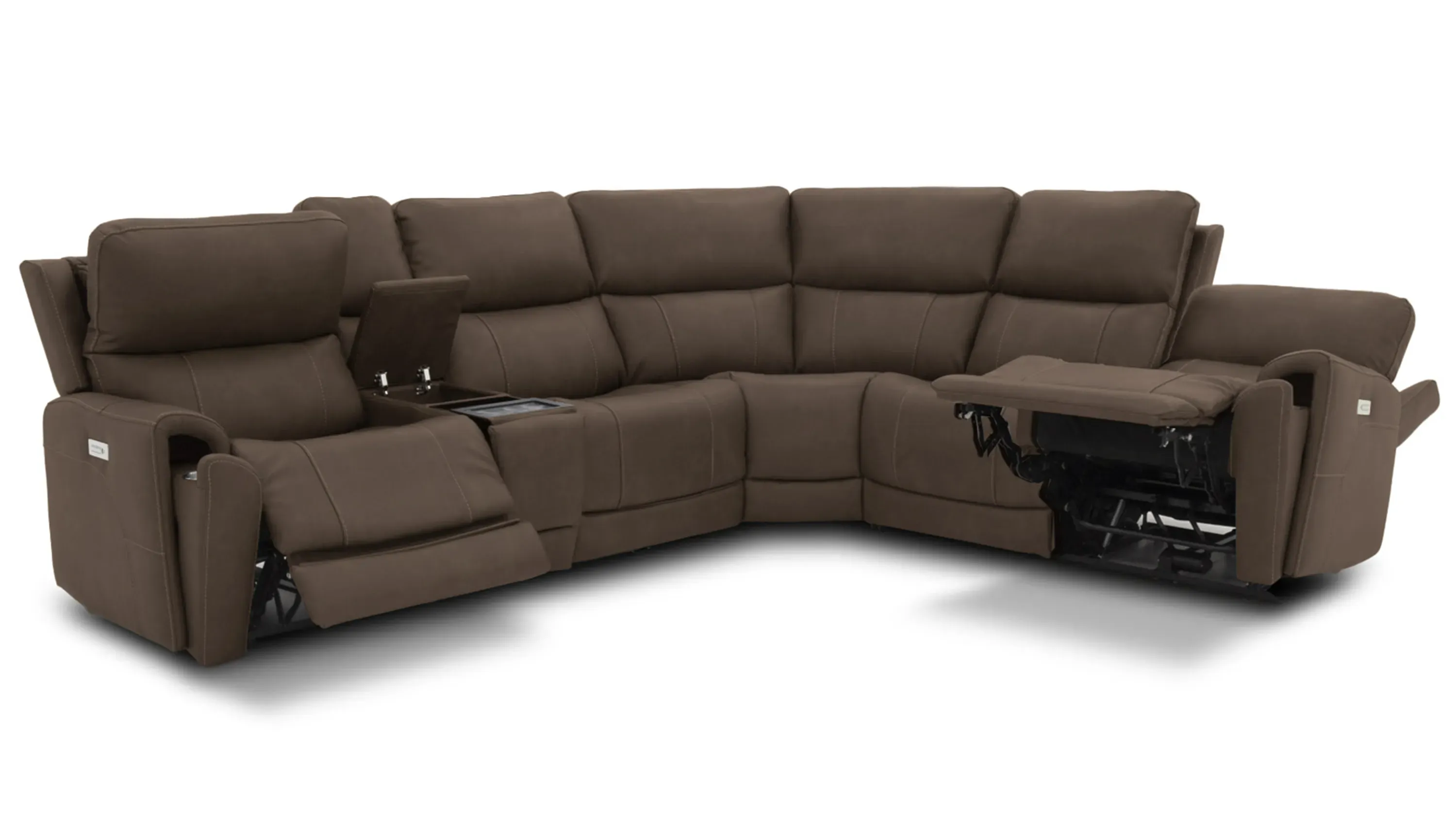 Calvin 6-pc. Triple Power Reclining Sectional | Raymour & Flanigan