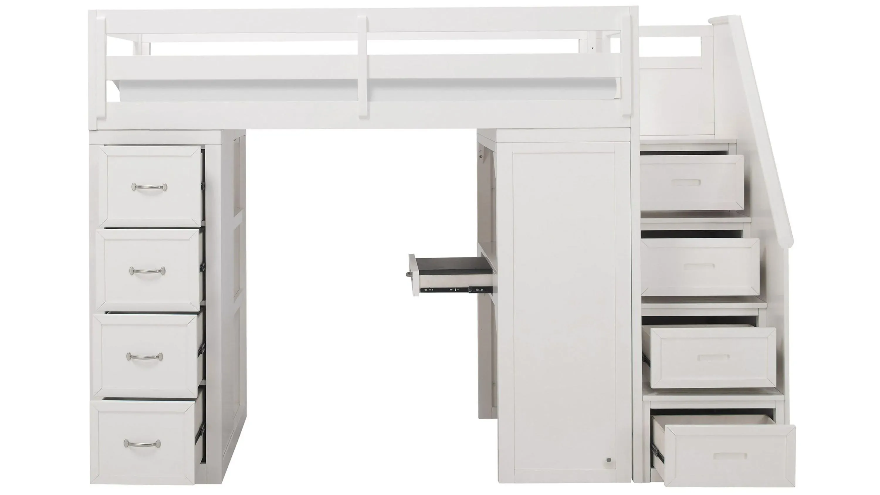 Barlow Twin Reversible Loft Bed w/ Stairs