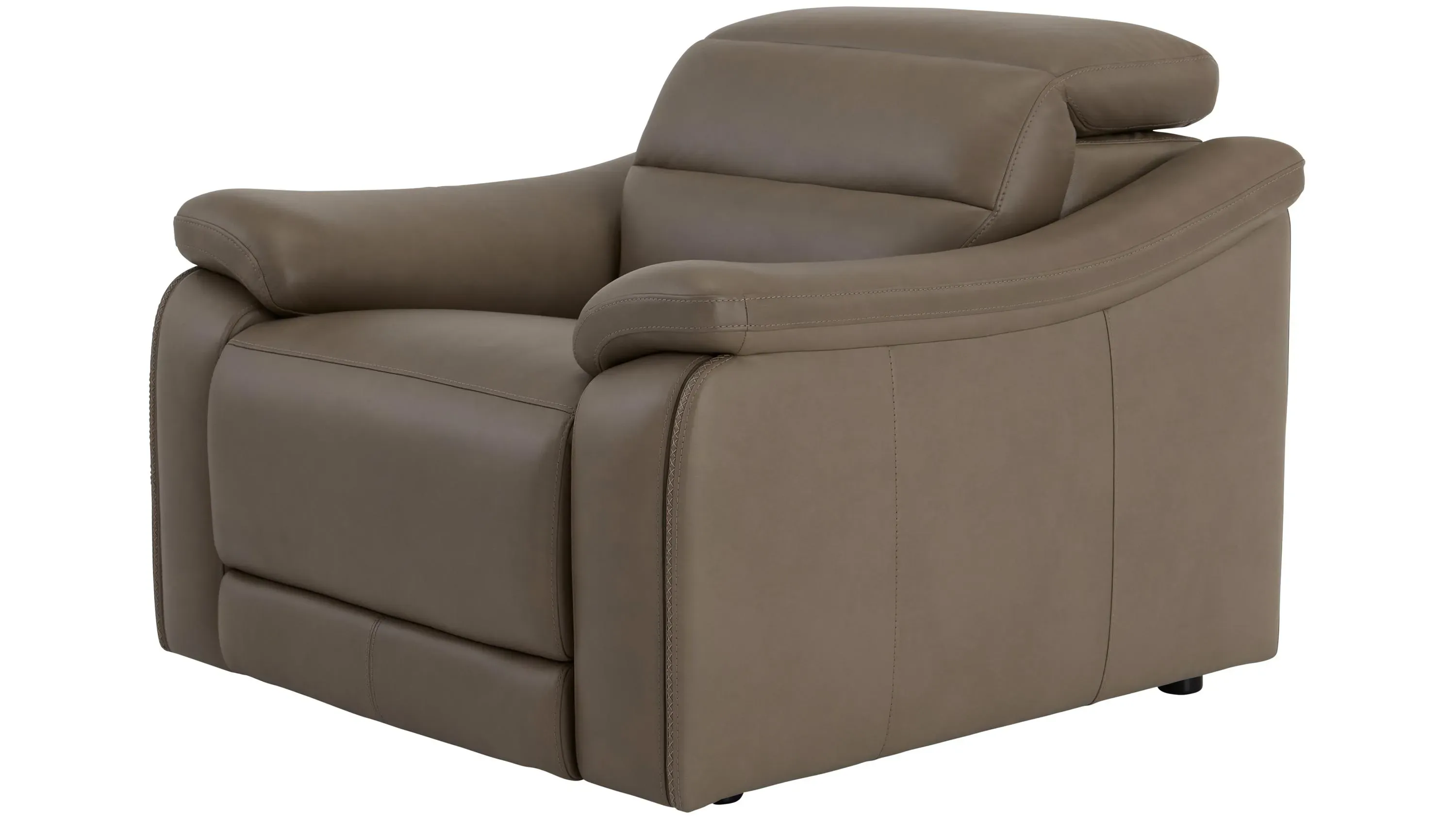 Tucker Triple Power Leather Recliner | Raymour & Flanigan