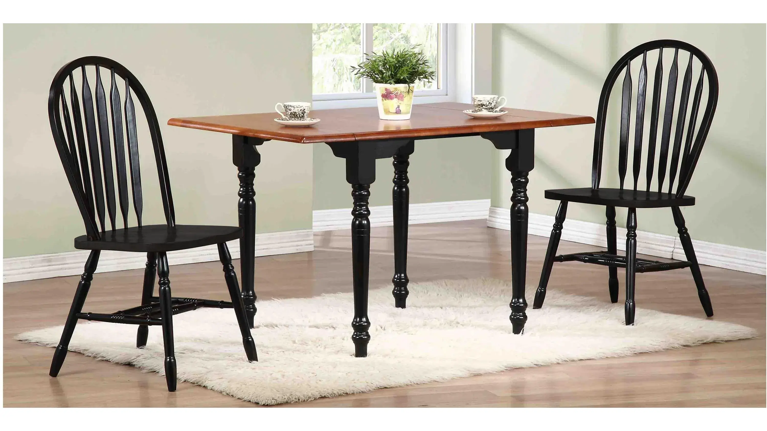 Black Cherry Selections Drop Leaf Dining Table - Thumbnail 2