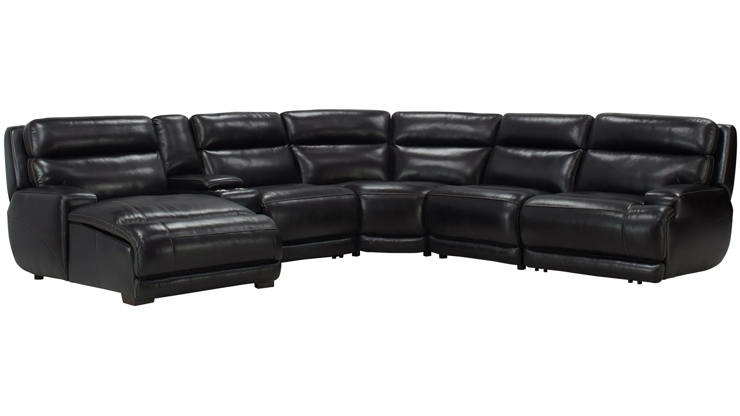 Tompkins Leather 6-pc. Sectional | Raymour & Flanigan