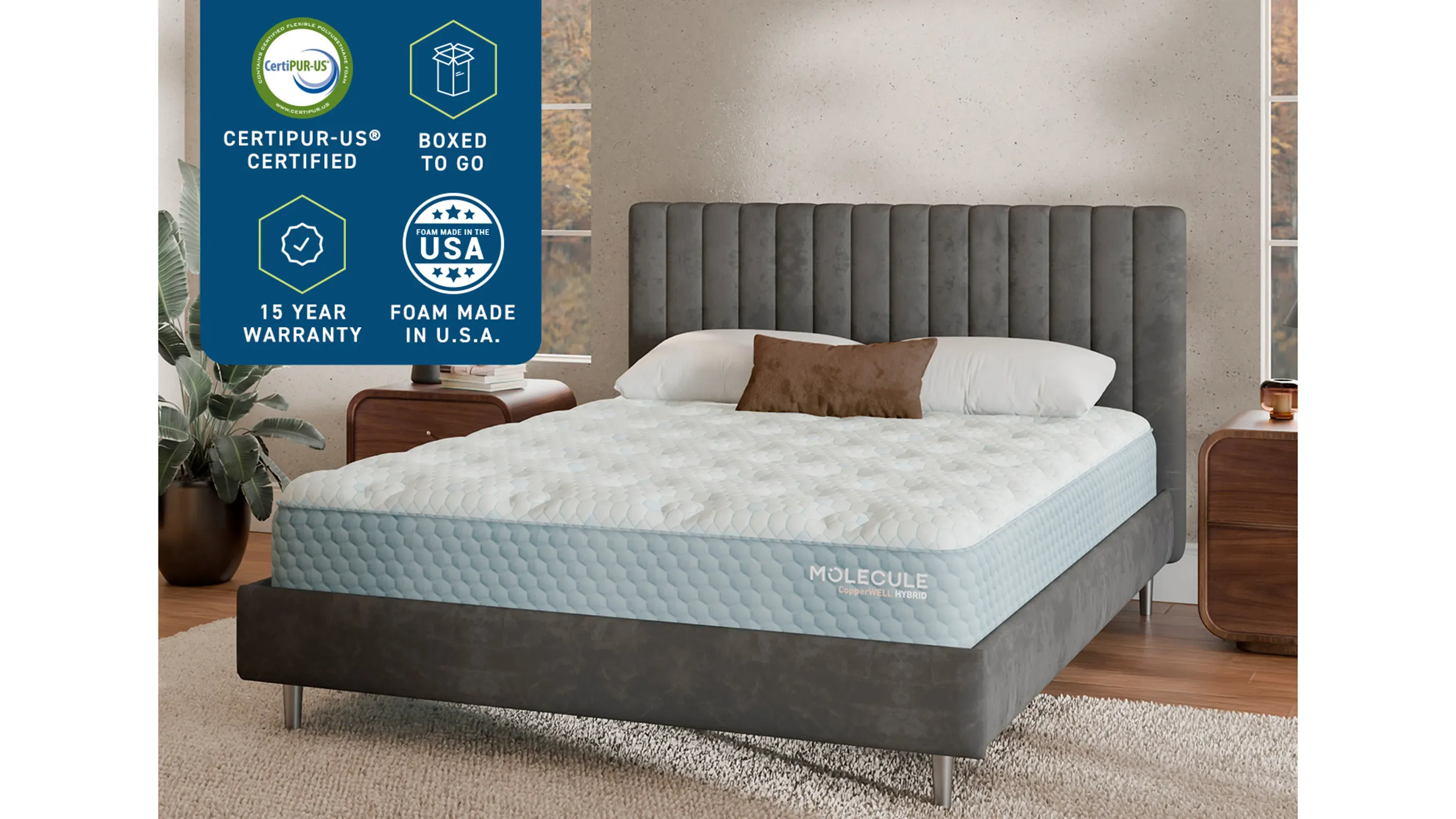 MOLECULE CopperWELL Hybrid Mattress | Raymour & Flanigan