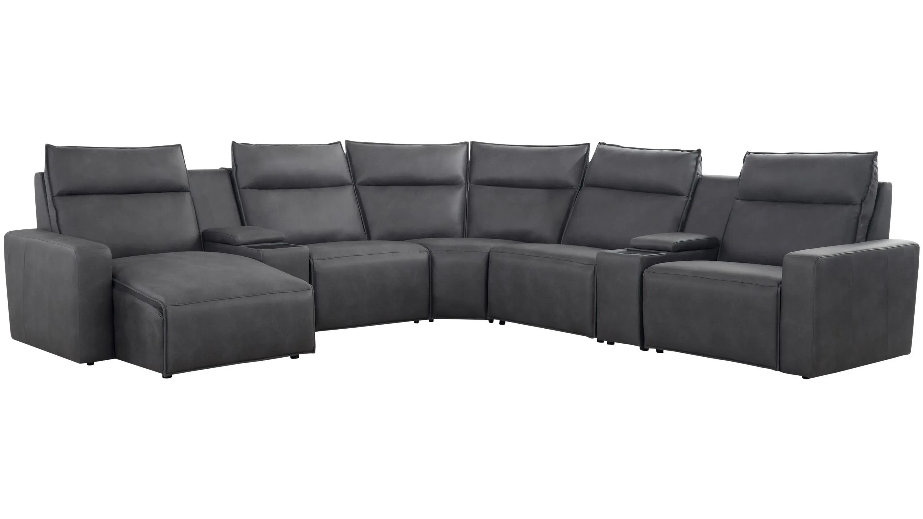 ModularTwo 7-pc. Power Sectional w/ Power Headrest | Raymour