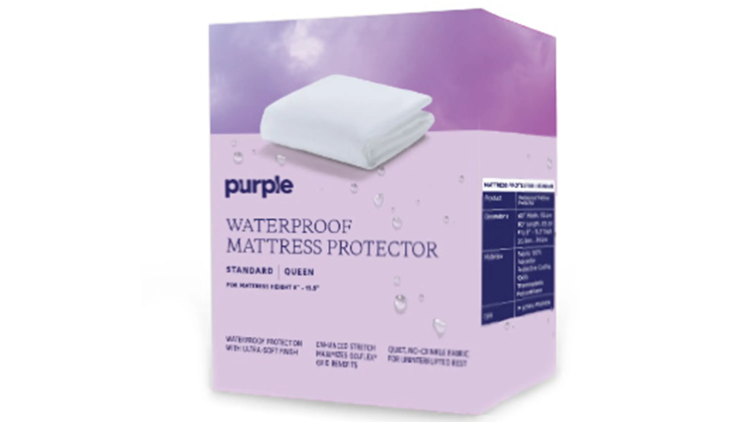 Purple Waterproof Mattress Protector