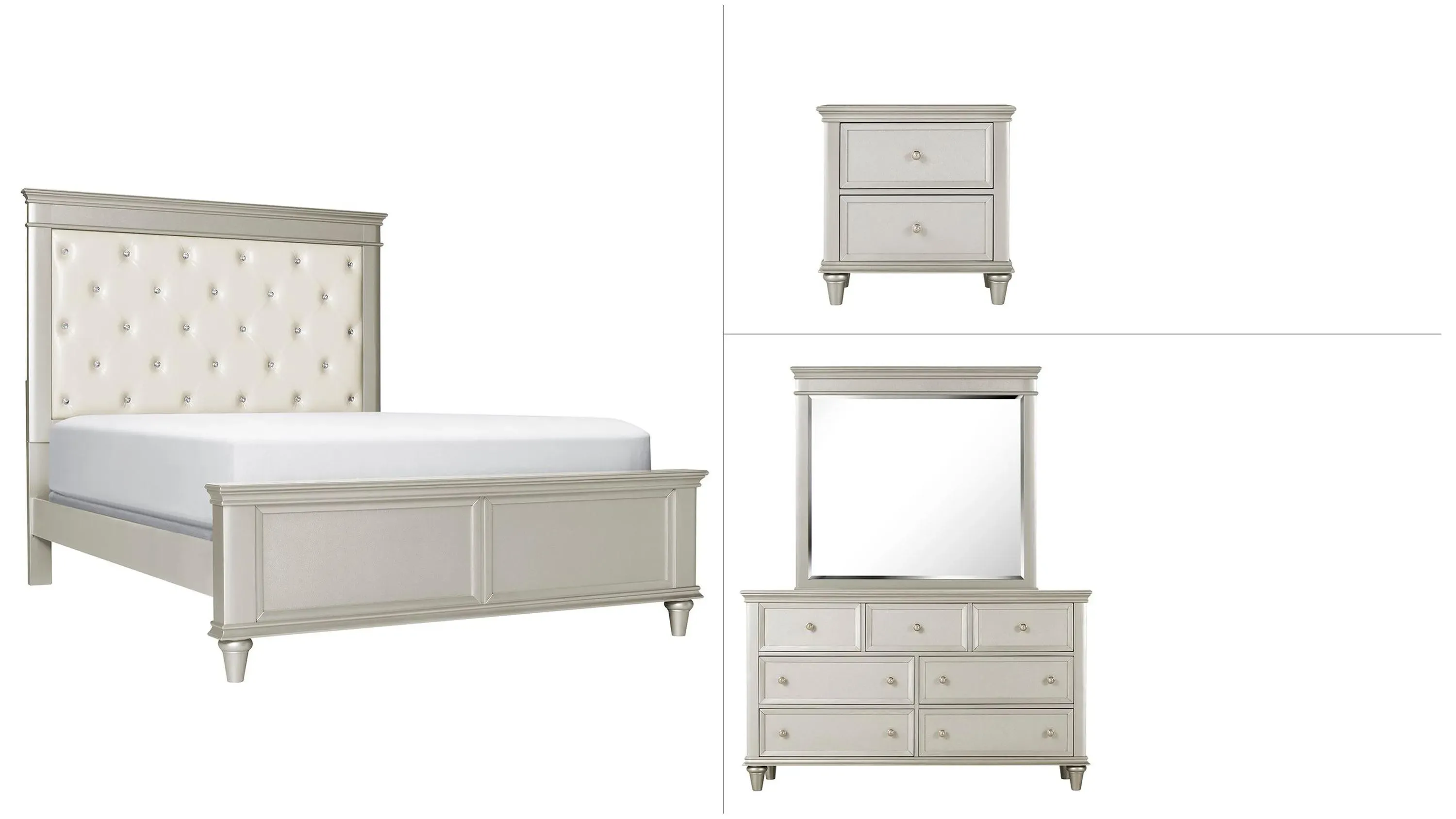 Tiffany 4-pc. Upholstered Bedroom Set