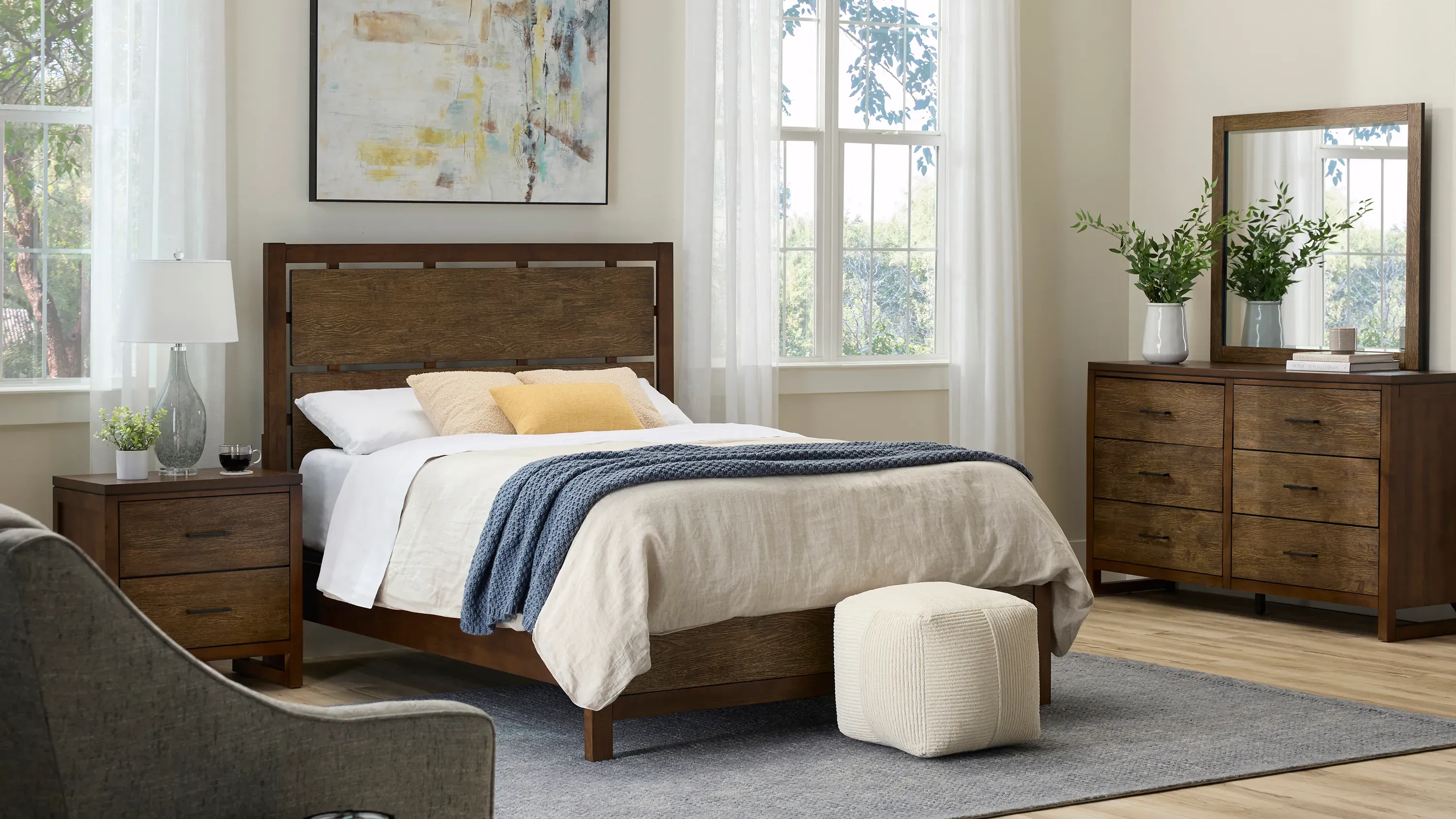 Larkspur Panel Bed | Raymour & Flanigan