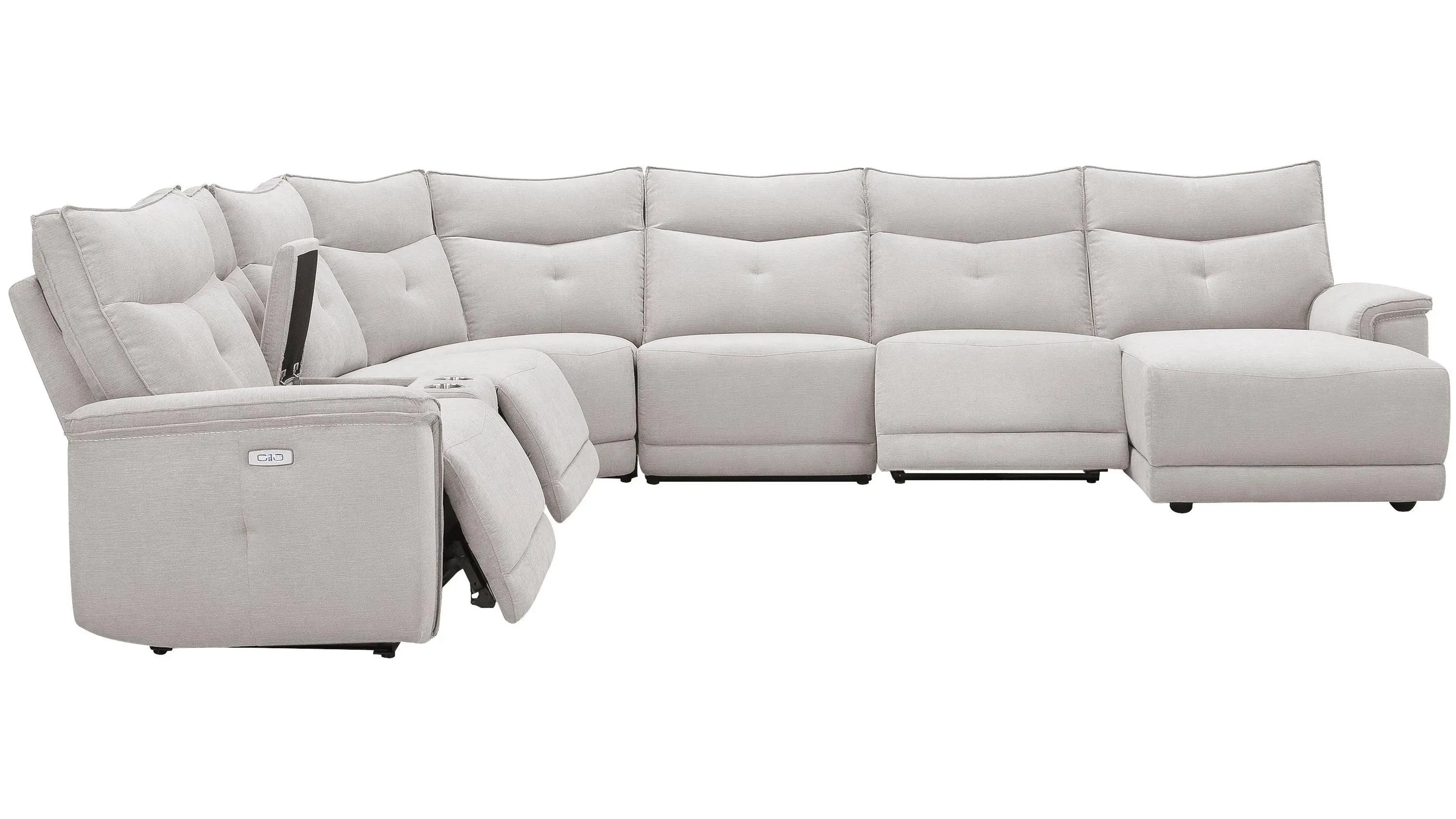 Graceland 7-pc. Sectional Sofa w/Power Headrests
