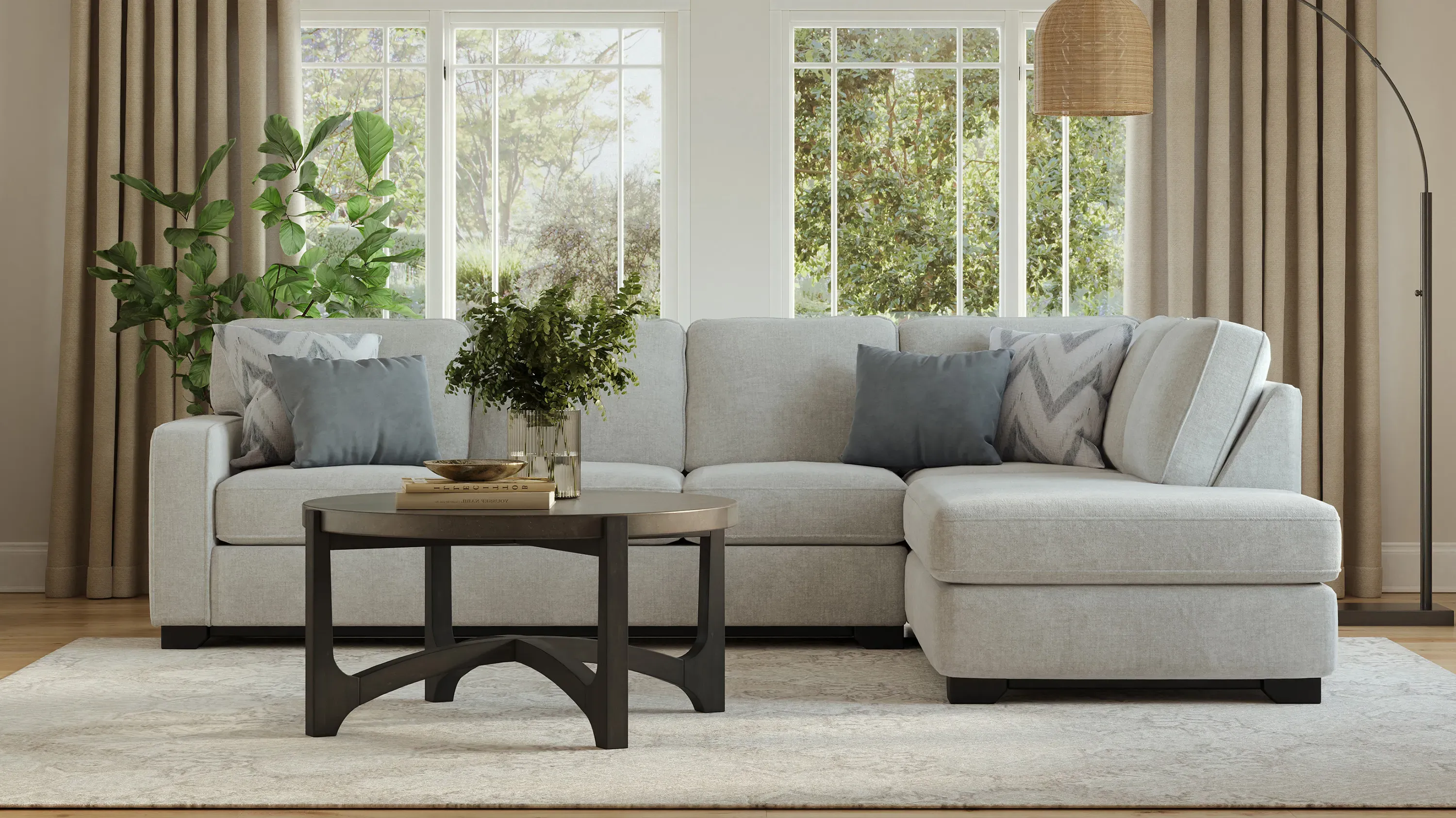 Arlo 2-pc. Sectional Sofa | Raymour & Flanigan