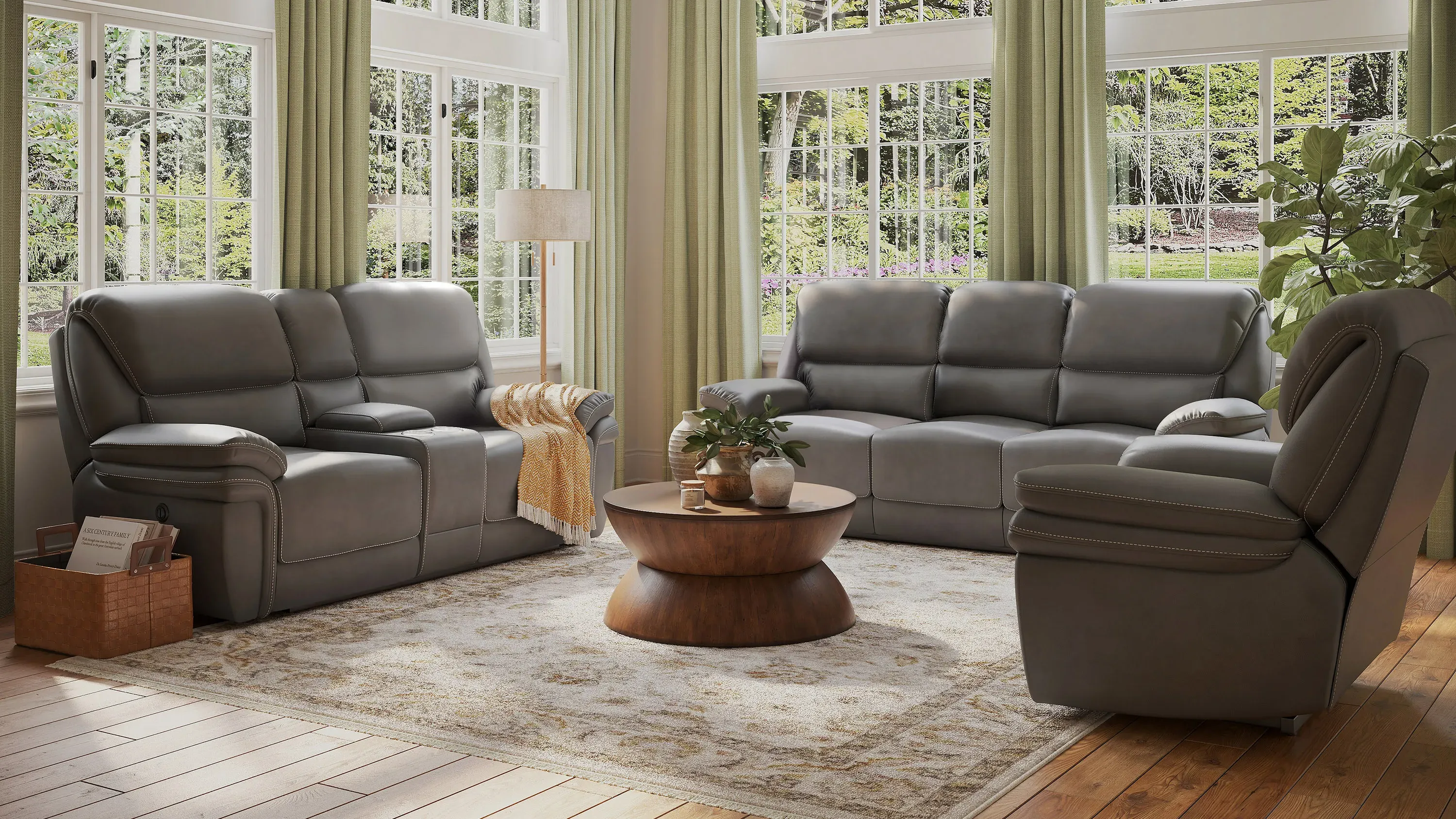 Skye Microfiber Power Reclining Sofa | Raymour & Flanigan