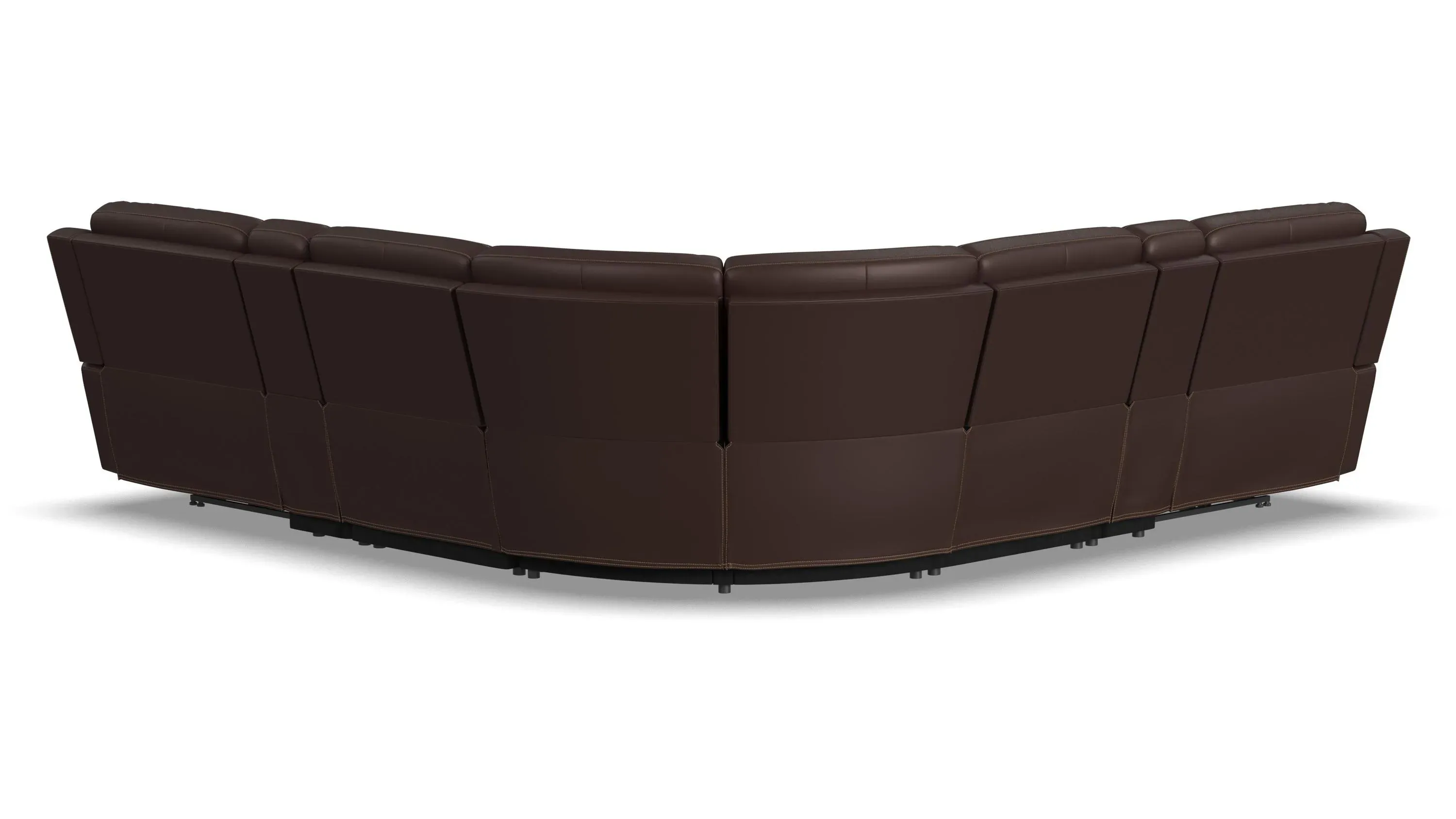 Henrick 7-pc. Triple Power Leather Sectional | Raymour & Flanigan