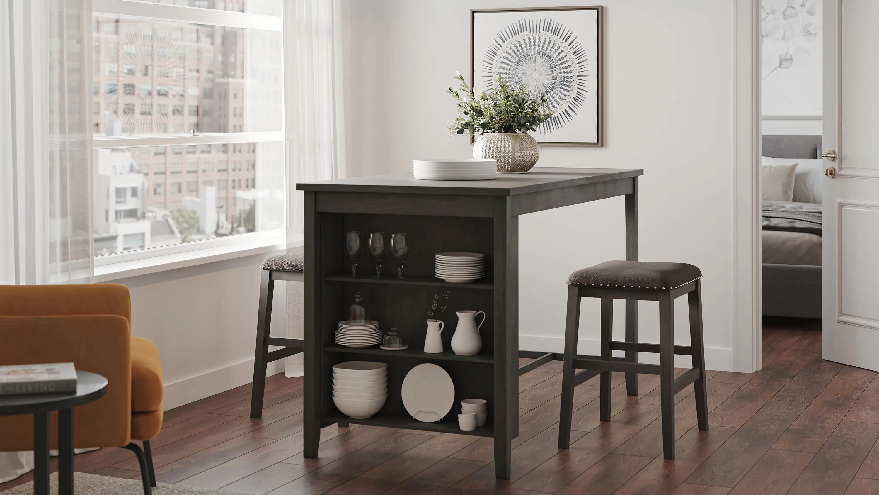 Nash 3-pc. Counter-Height Dining Set