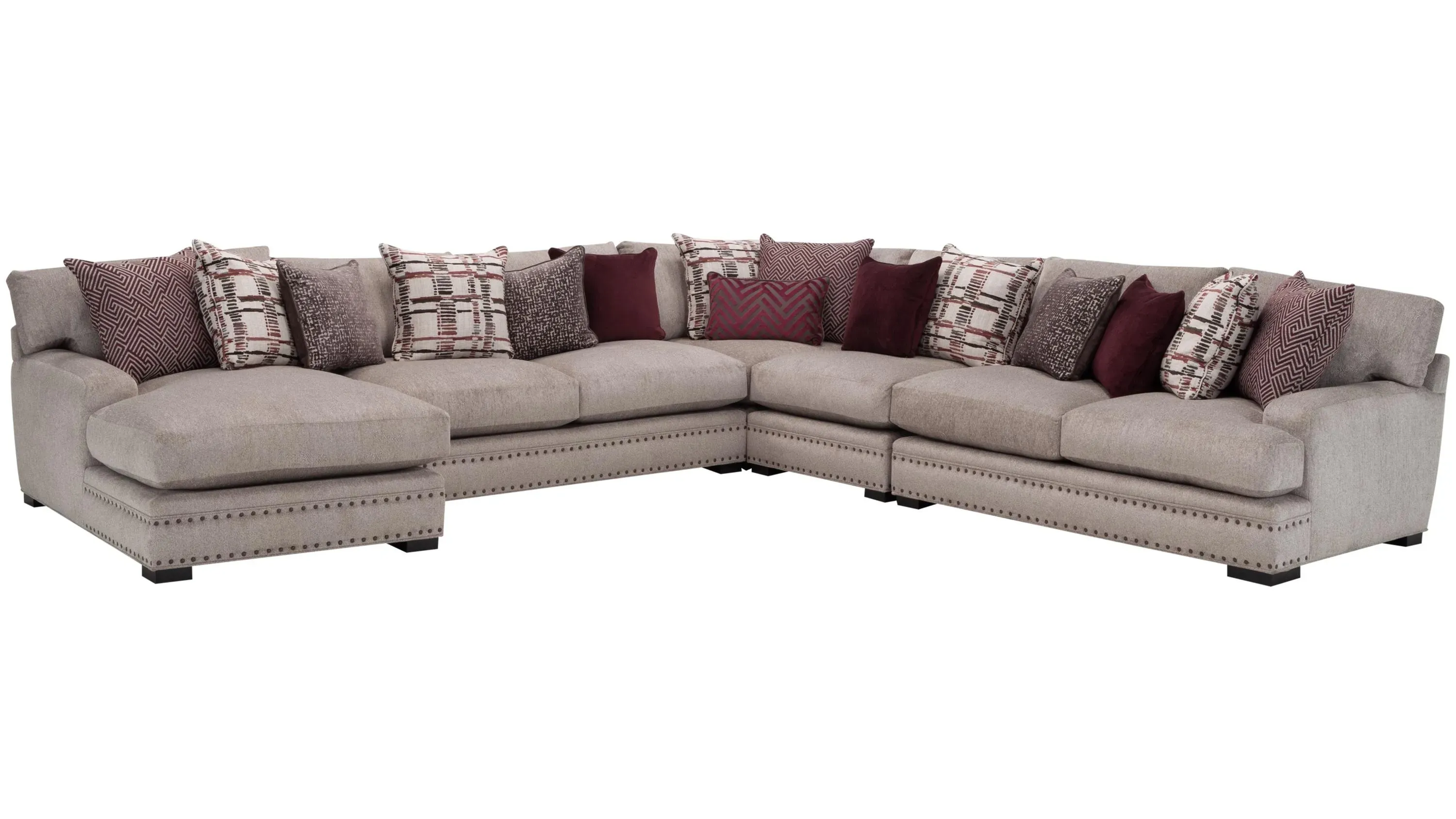 Bayside Chenille 5-pc. Sectional Sofa| Raymour & Flanigan