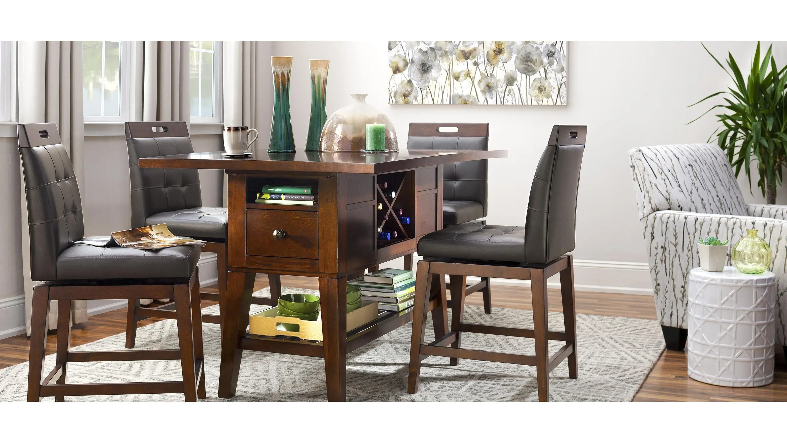 Danfield 5-pc. Counter-Height Dining Set | Raymour & Flanigan