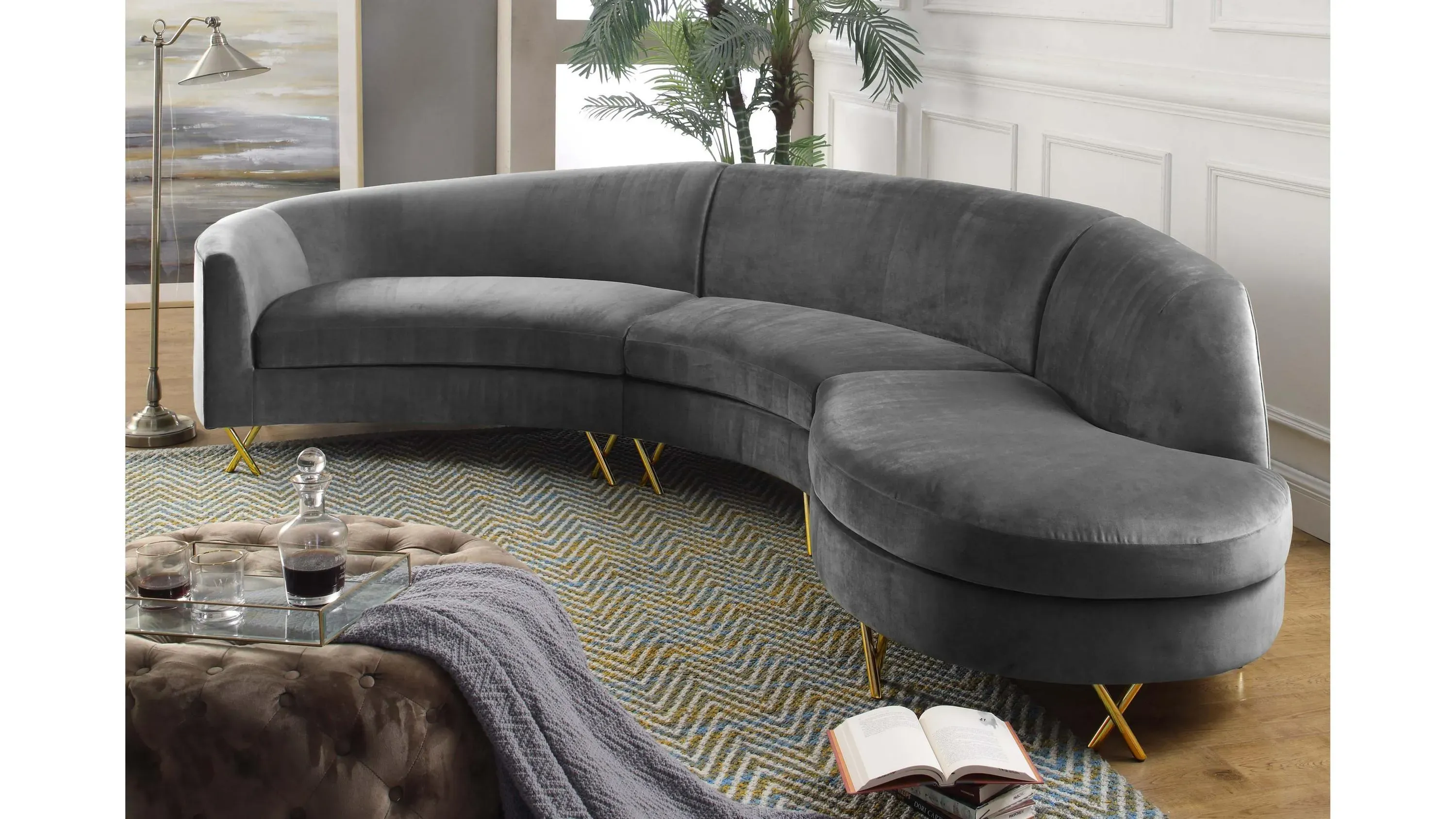 Serpentine 3-pc. Sectional